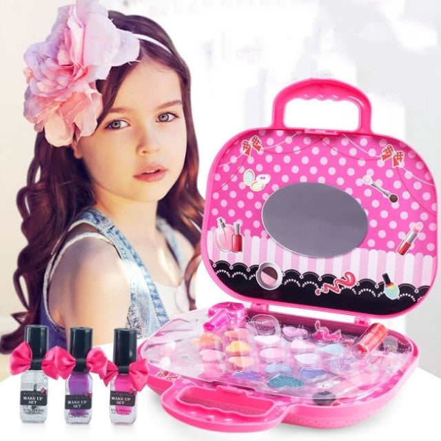 Children's Makeup Toy Set – Pretend Play Cosmetic Kit with Nail Polish and Lipstick