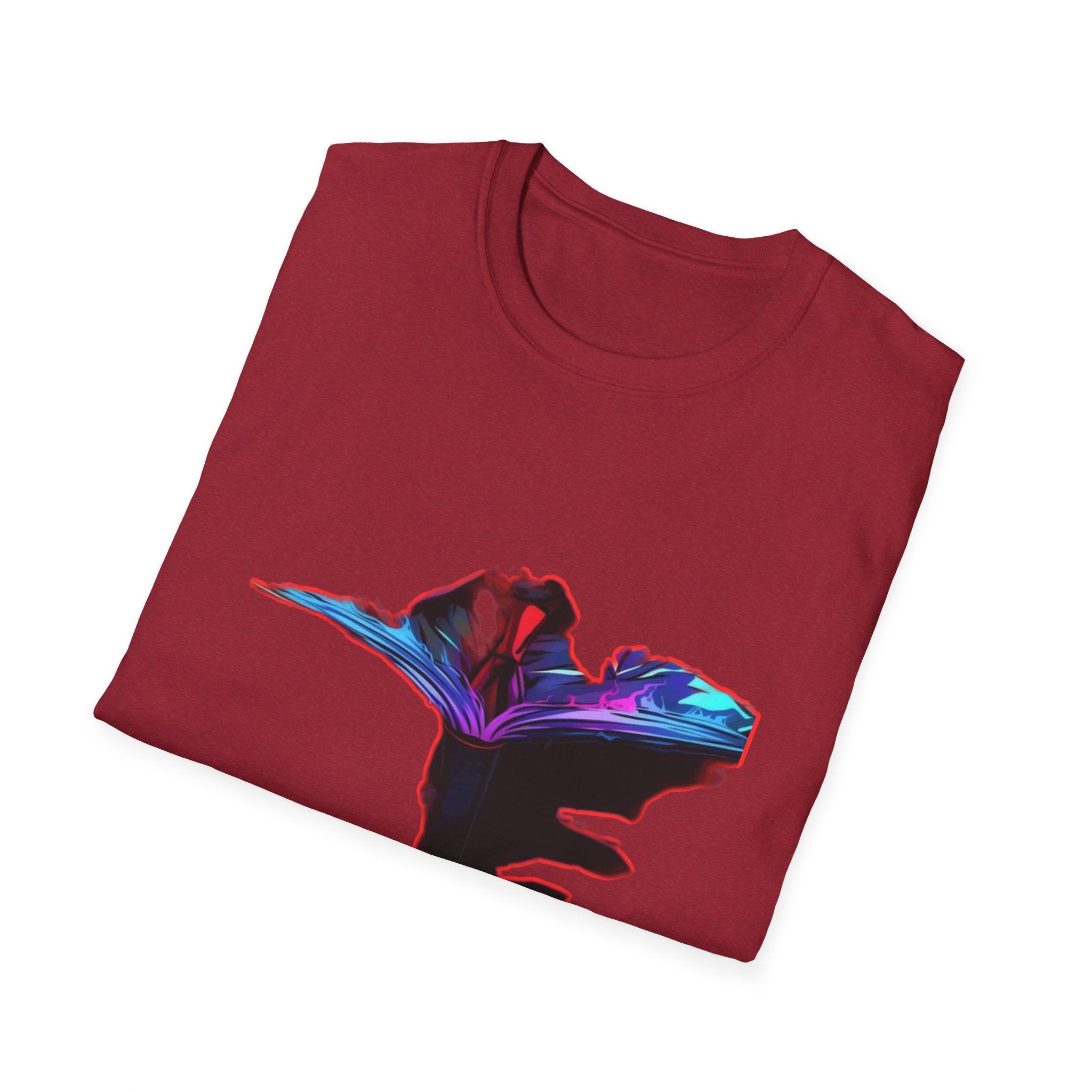 Dn Colorful Artistic Michigan Unisex Softstyle T-Shirt, Casual Wear, Unique Gift, Summer Outfit, Birthday Present, Art Lover's Tee