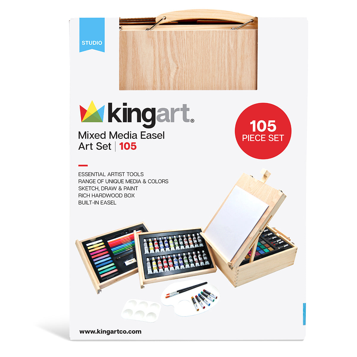 Mixed Media Easel Art Set 105 pc