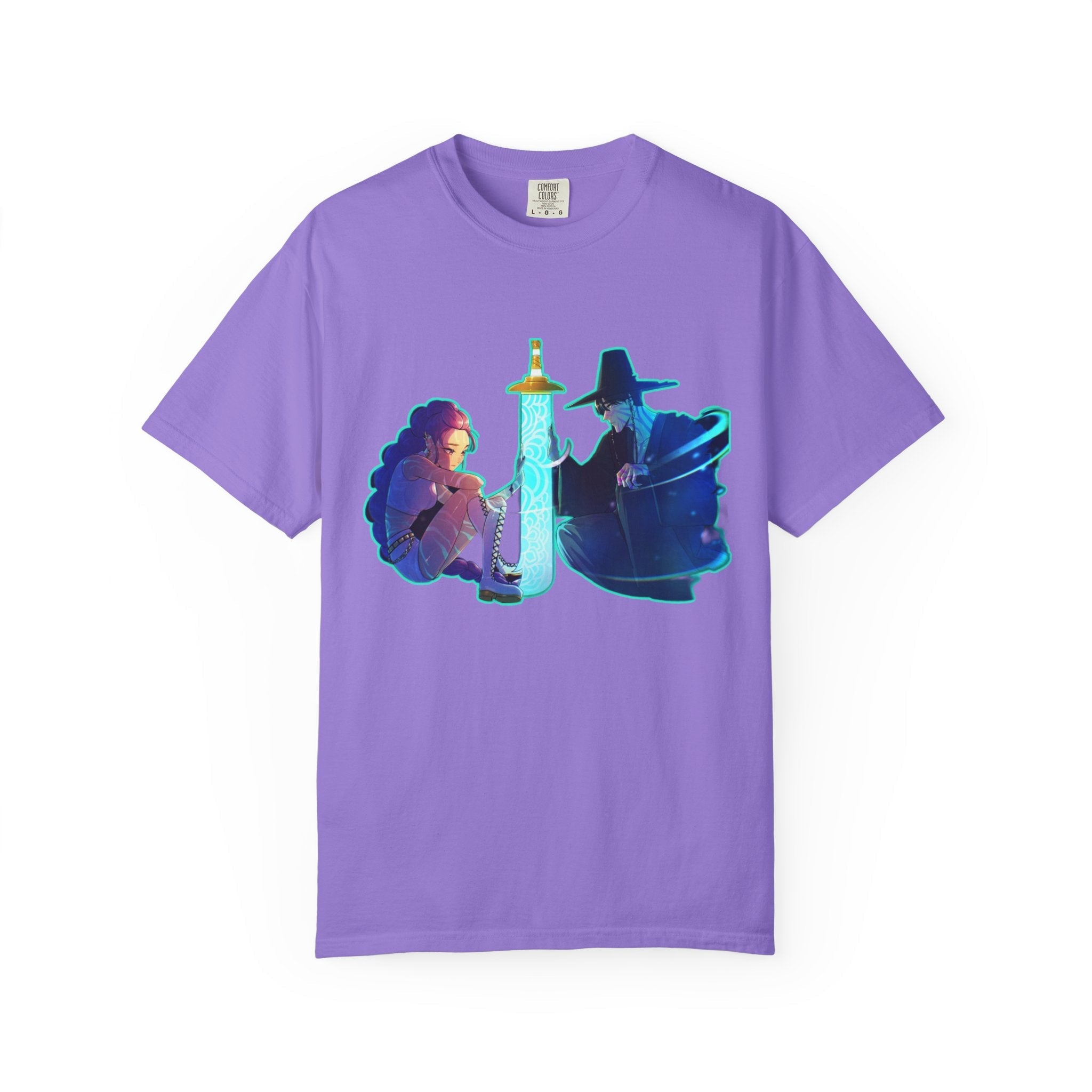 Unisex kpop Garment-Dyed T-shirt