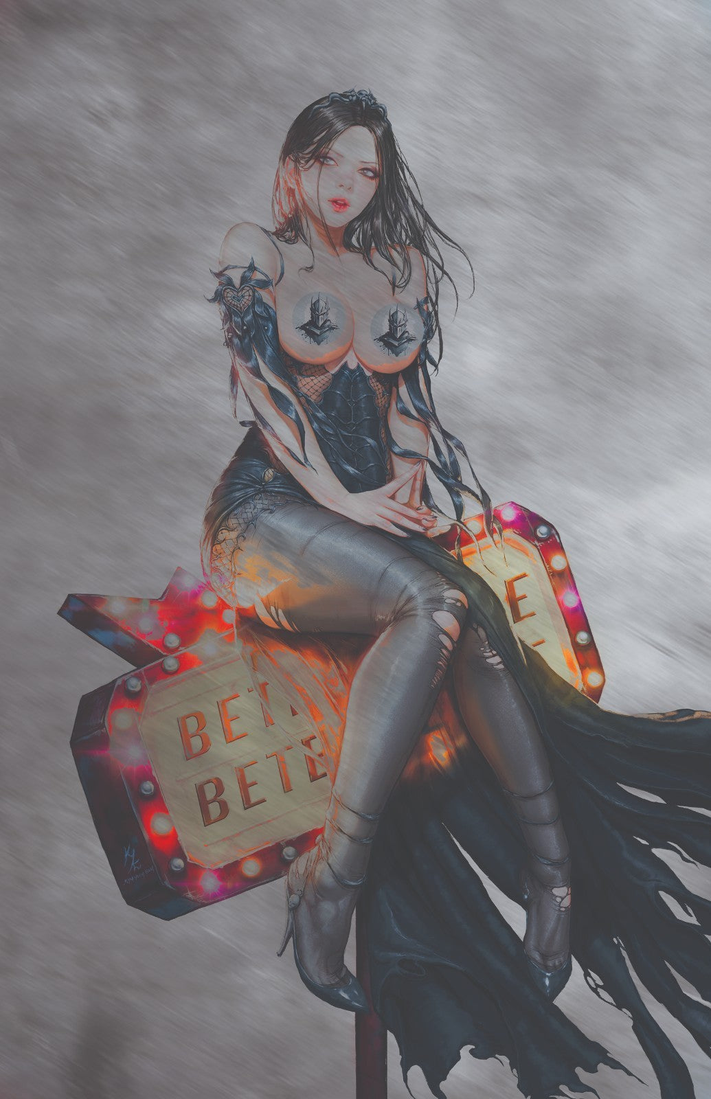 ARTBOOK - BEETLEJUICE KYUYONG EOM COVER B METAL MEGACON 2025 EXCLUSIVE