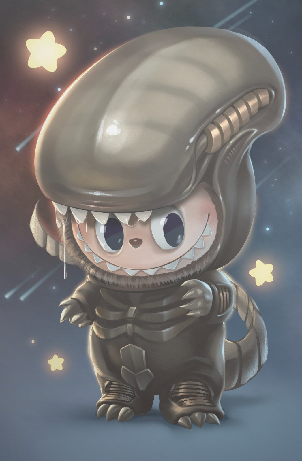 FAME: KASING LUNG CREATOR OF THE LABUBU - KATYA SINYUKHINA ALIEN MONSTER FOIL