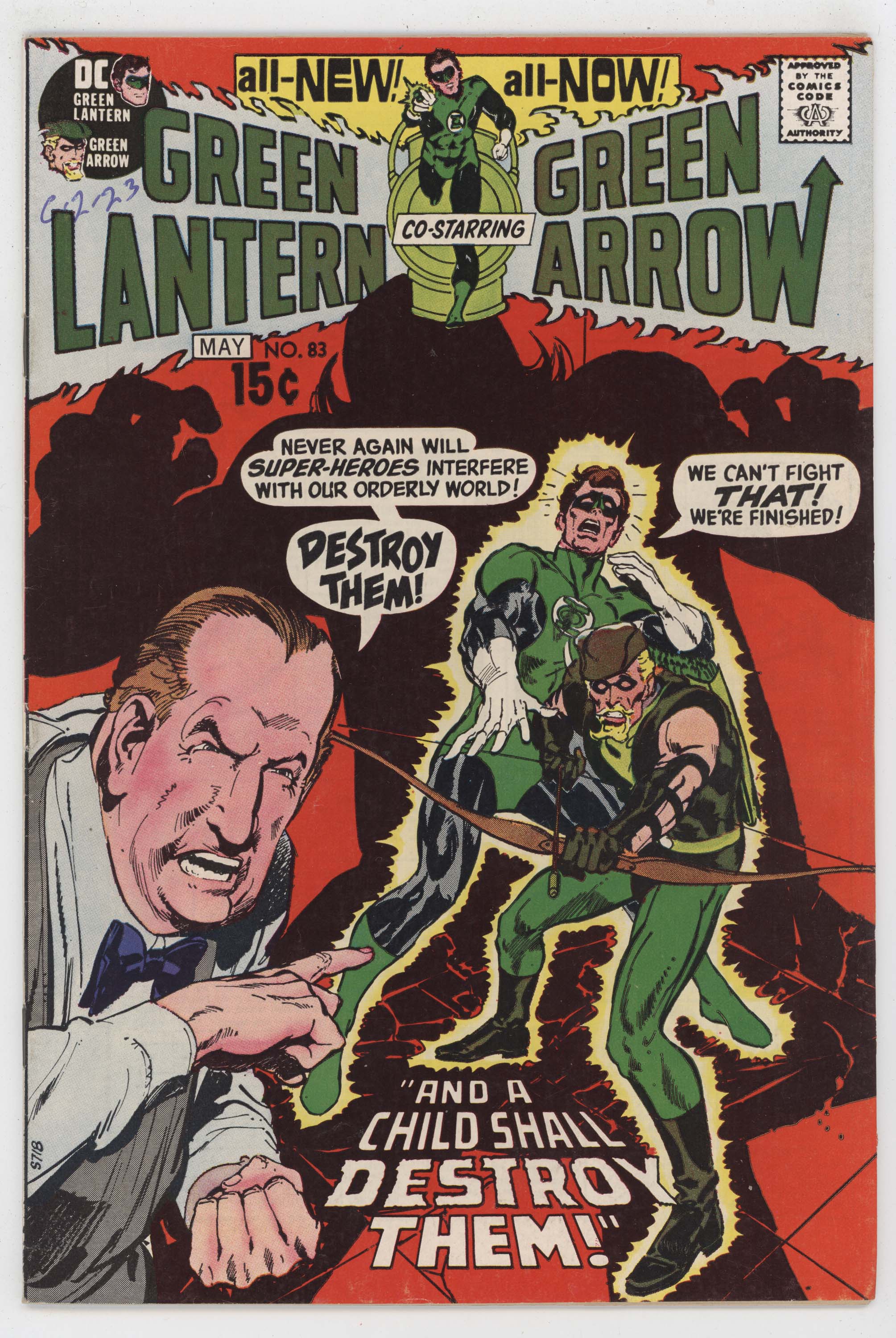 Green Lantern 83 DC 1971 VF Neal Adams Denny O'Neil Black Canary Arrow