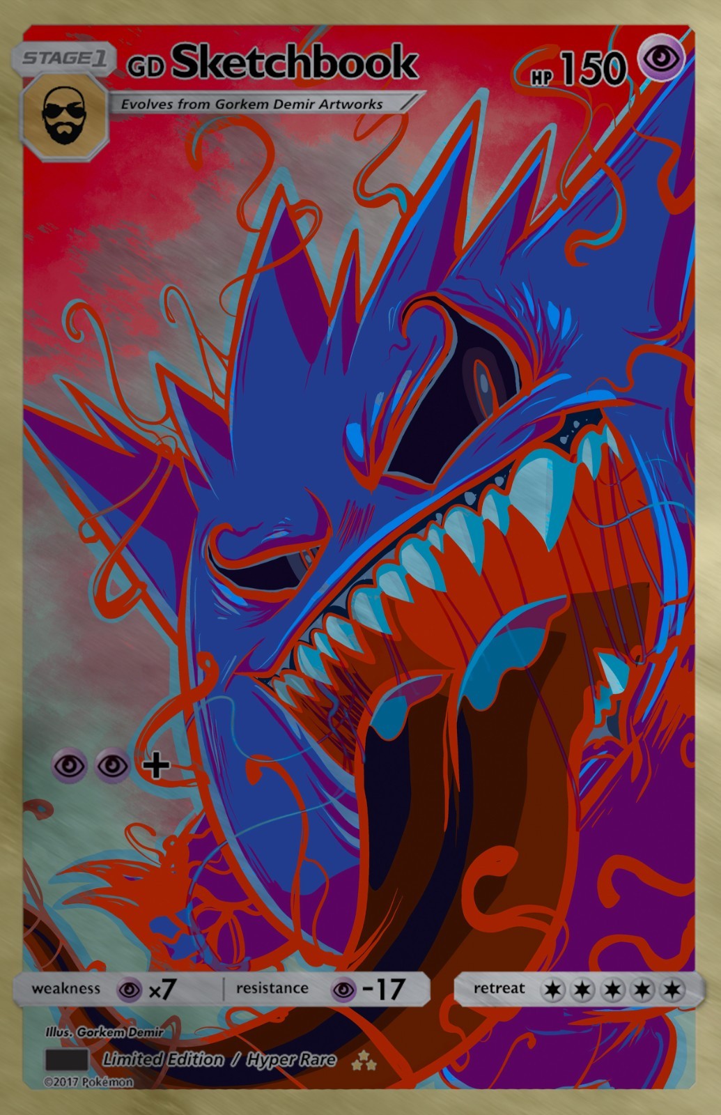 GORKEM DEMIR SKETCHBOOK - GENGAMIZED COVER B METAL VARIANT NYCC 2025 EXCLUSIVE