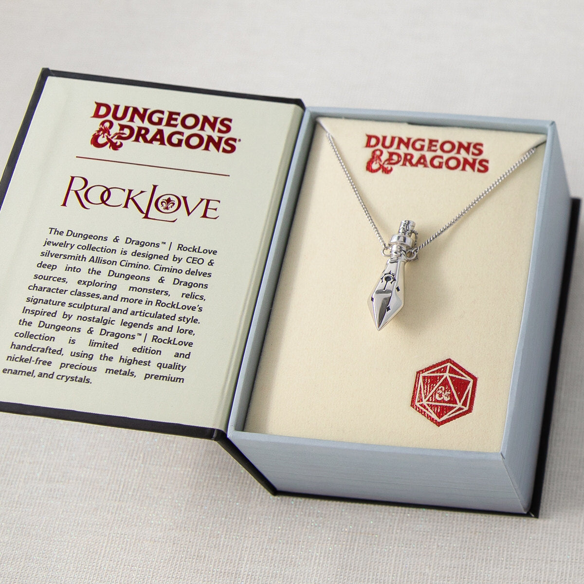 Dungeons and Dragons X RockLove Cleric Vial Necklace