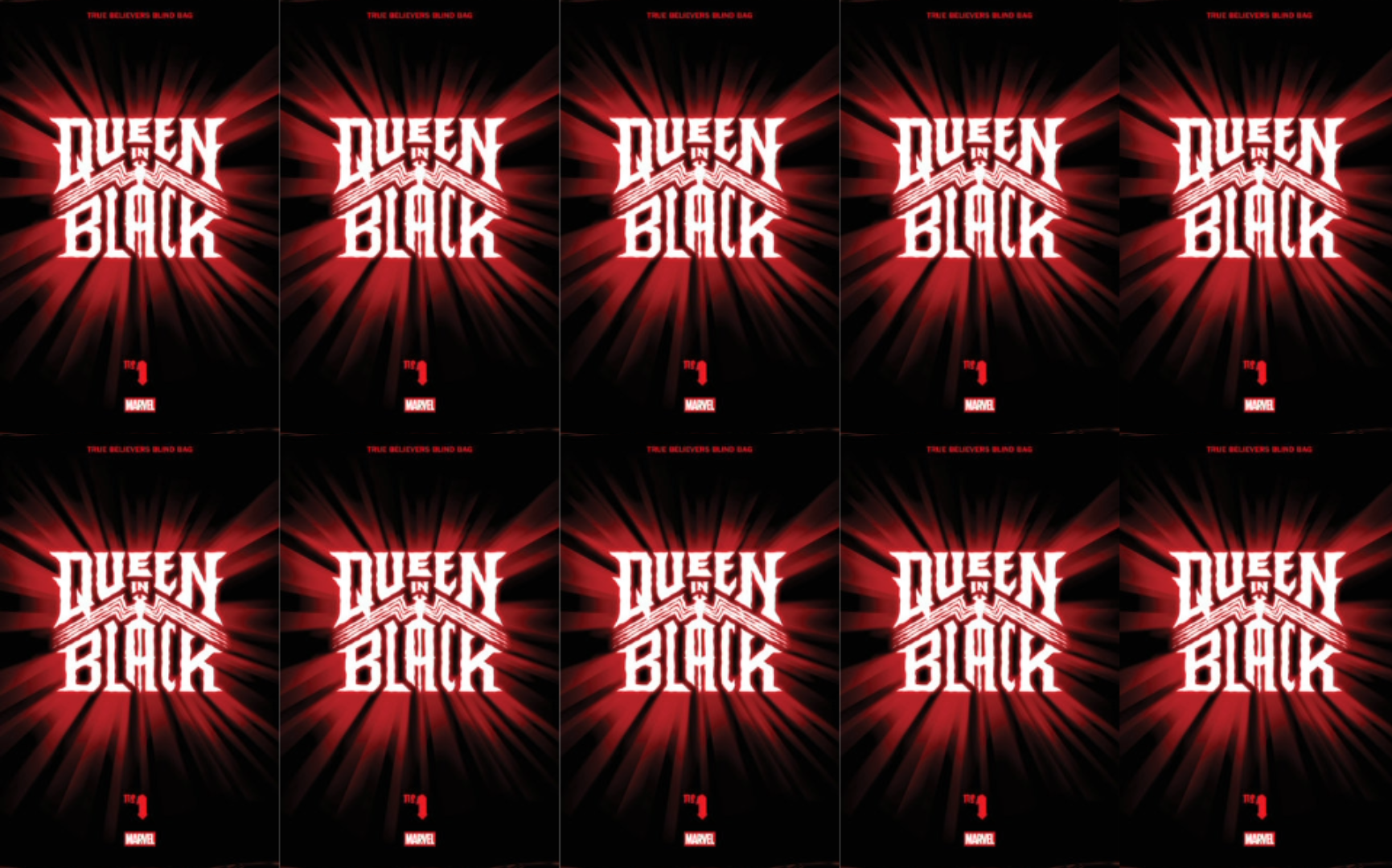 Queen In Black #1 I True Believers Blind Bag (07/29/2026) Marvel 10 PACK