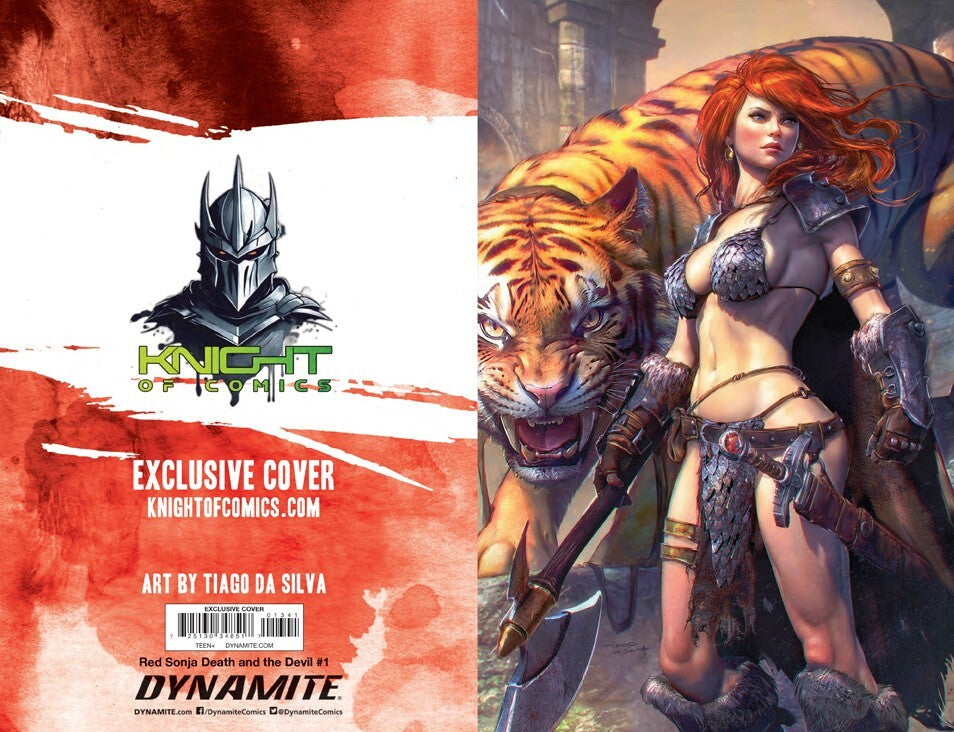 RED SONJA DEATH AND THE DEVIL #1 - TIAGO DA SILVA COVER A +COA LTD 400 NM+