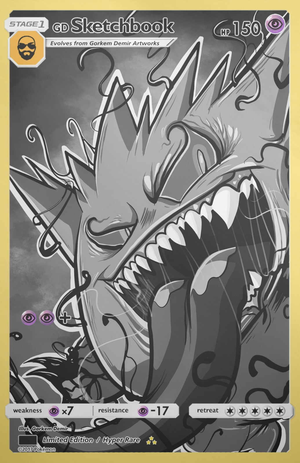 GORKEM DEMIR SKETCHBOOK - GENGAMIZED COVER C FOIL VARIANT NYCC 2025 EXCLUSIVE