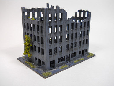 Ruined City Building (Wood) - 15MMDF262
