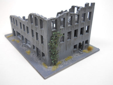Ruined City Building (Wood) - 15MMDF261