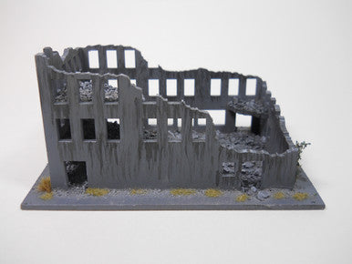 Ruined City Building (Wood) - 15MMDF261