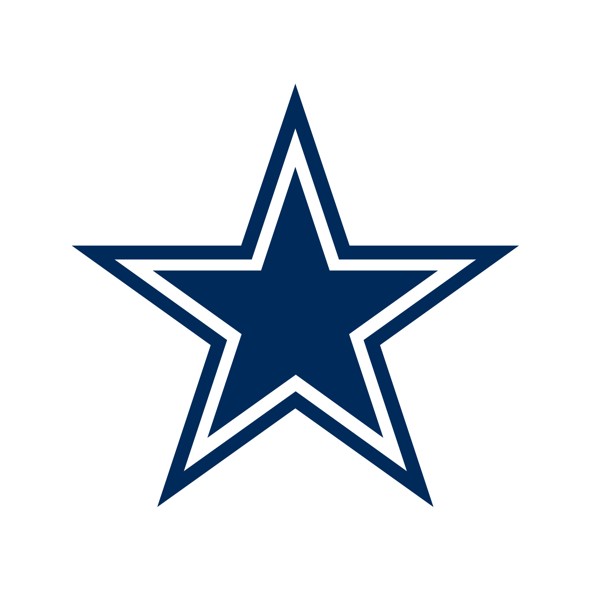 Dallas Cowboys - 5 Logo Minis (Mixed Sizes) - Official NFL - Reusable Vinyl Decals