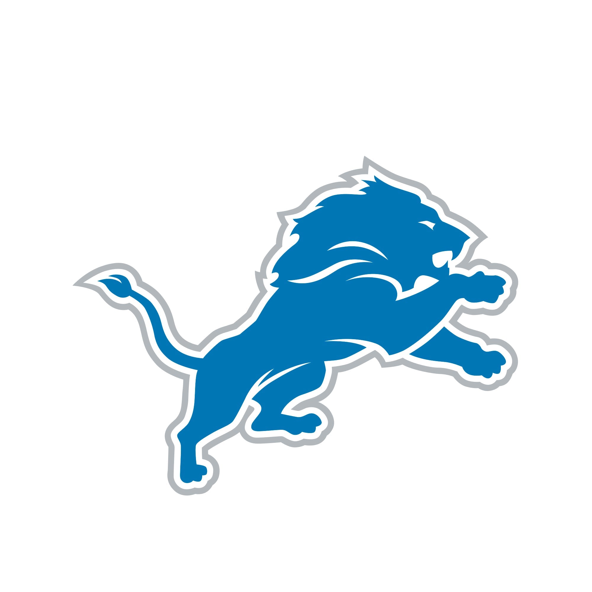 Detroit Lions - 5 Logo Minis (Mixed Sizes) - Official NFL - Reusable Vinyl Decals