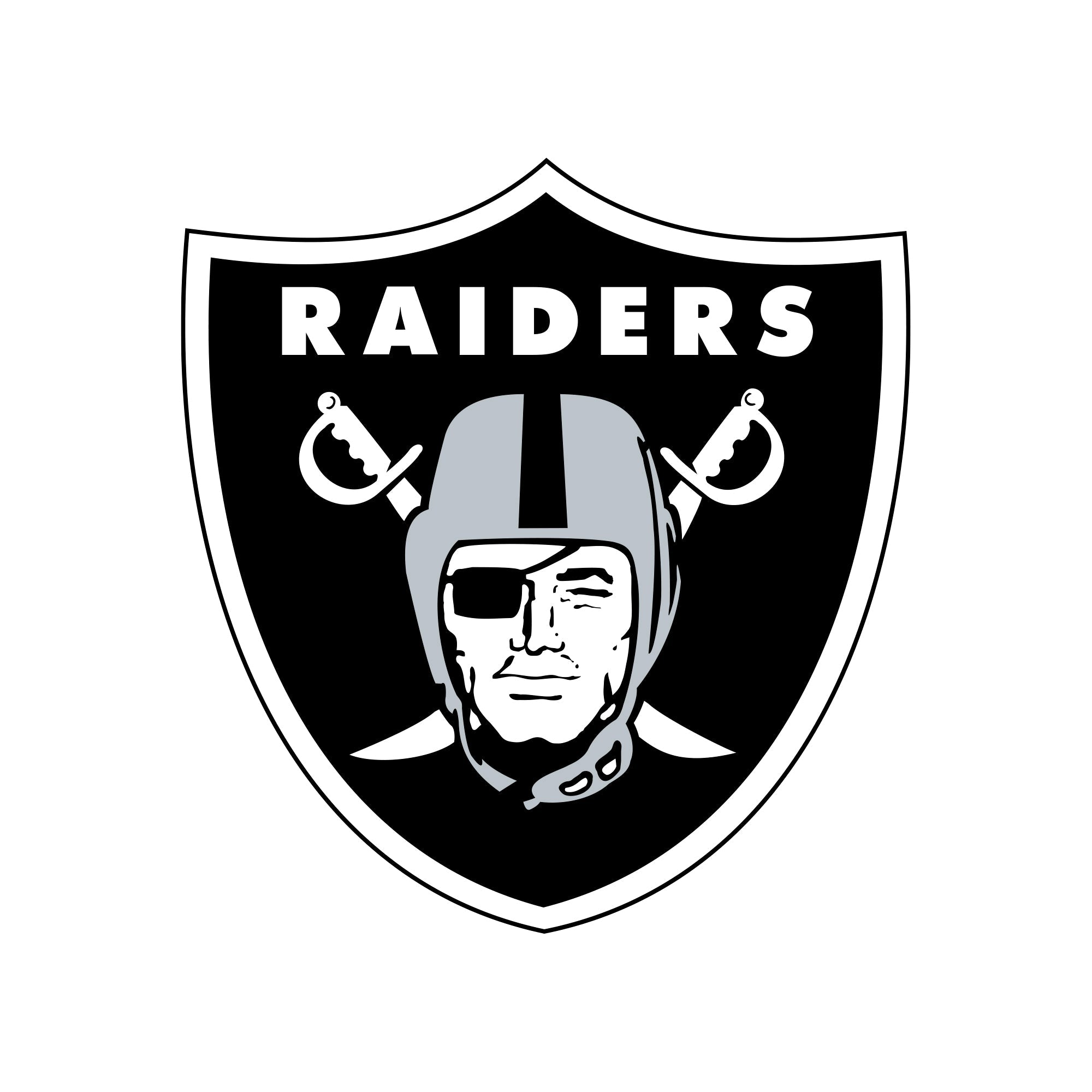 Las Vegas Raiders - 5 Logo Minis (Mixed Sizes) - Official NFL - Reusable Vinyl Decals