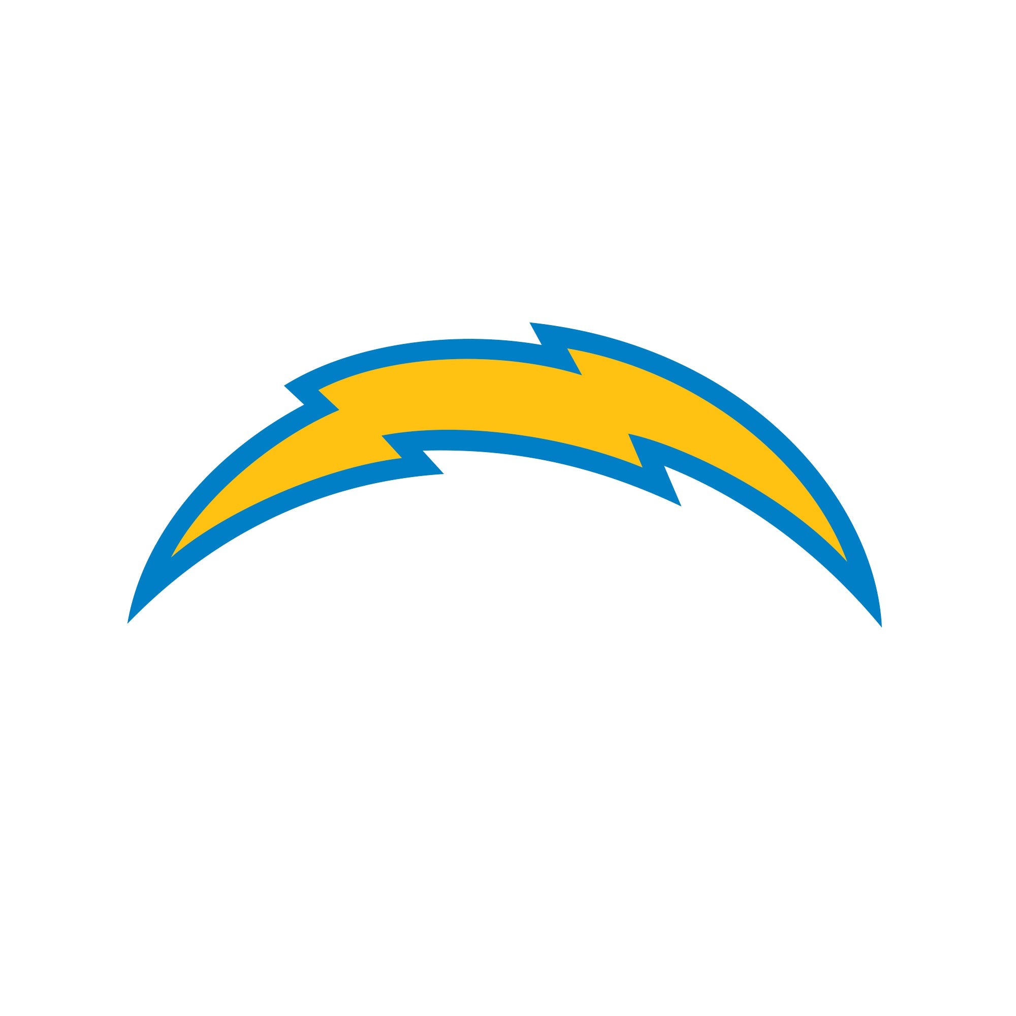 Los Angeles Chargers - 5 Logo Minis (Mixed Sizes) - Official NFL - Reusable Vinyl Decals