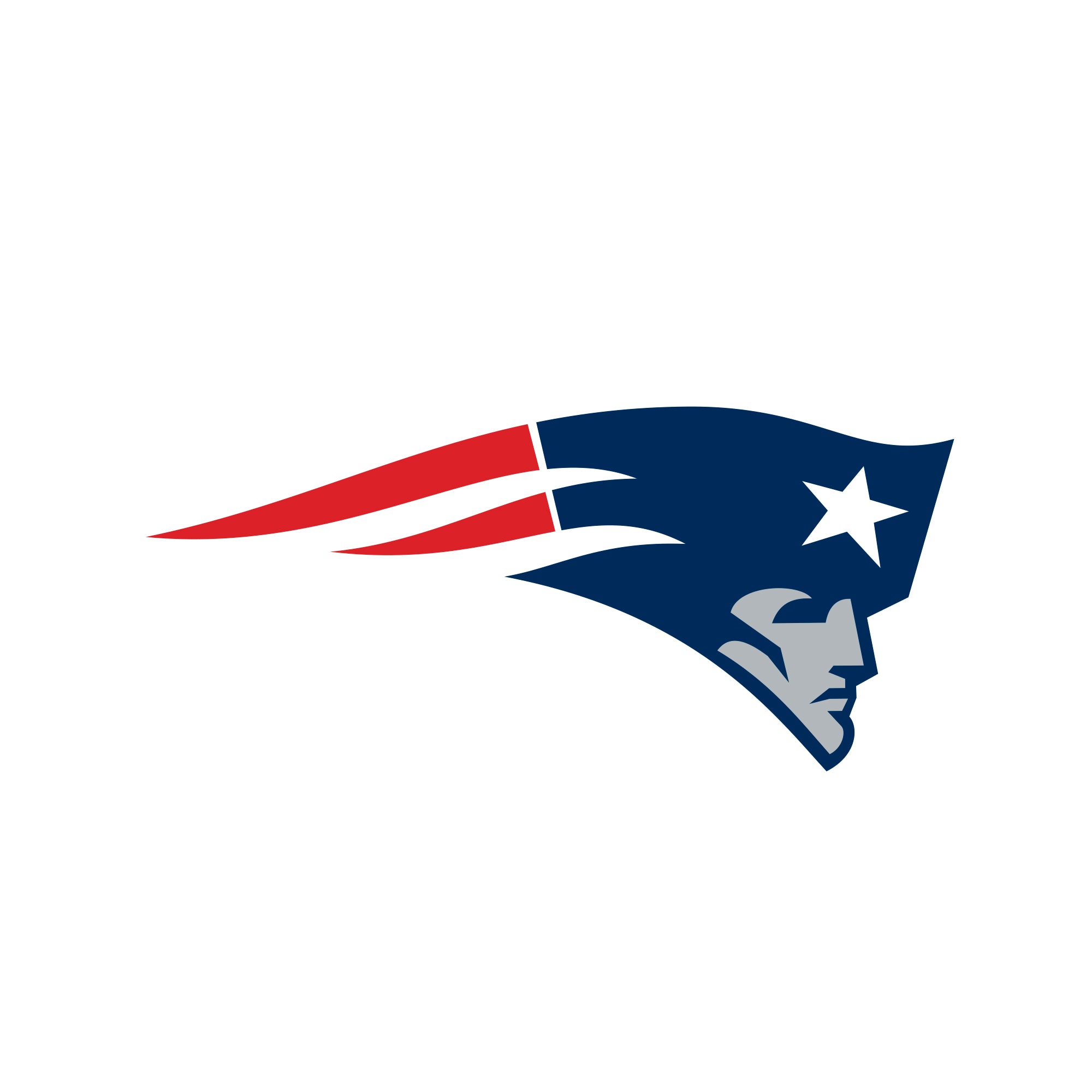 New England Patriots - 5 Logo Minis (Mixed Sizes) - Official NFL - Reusable Vinyl Decals