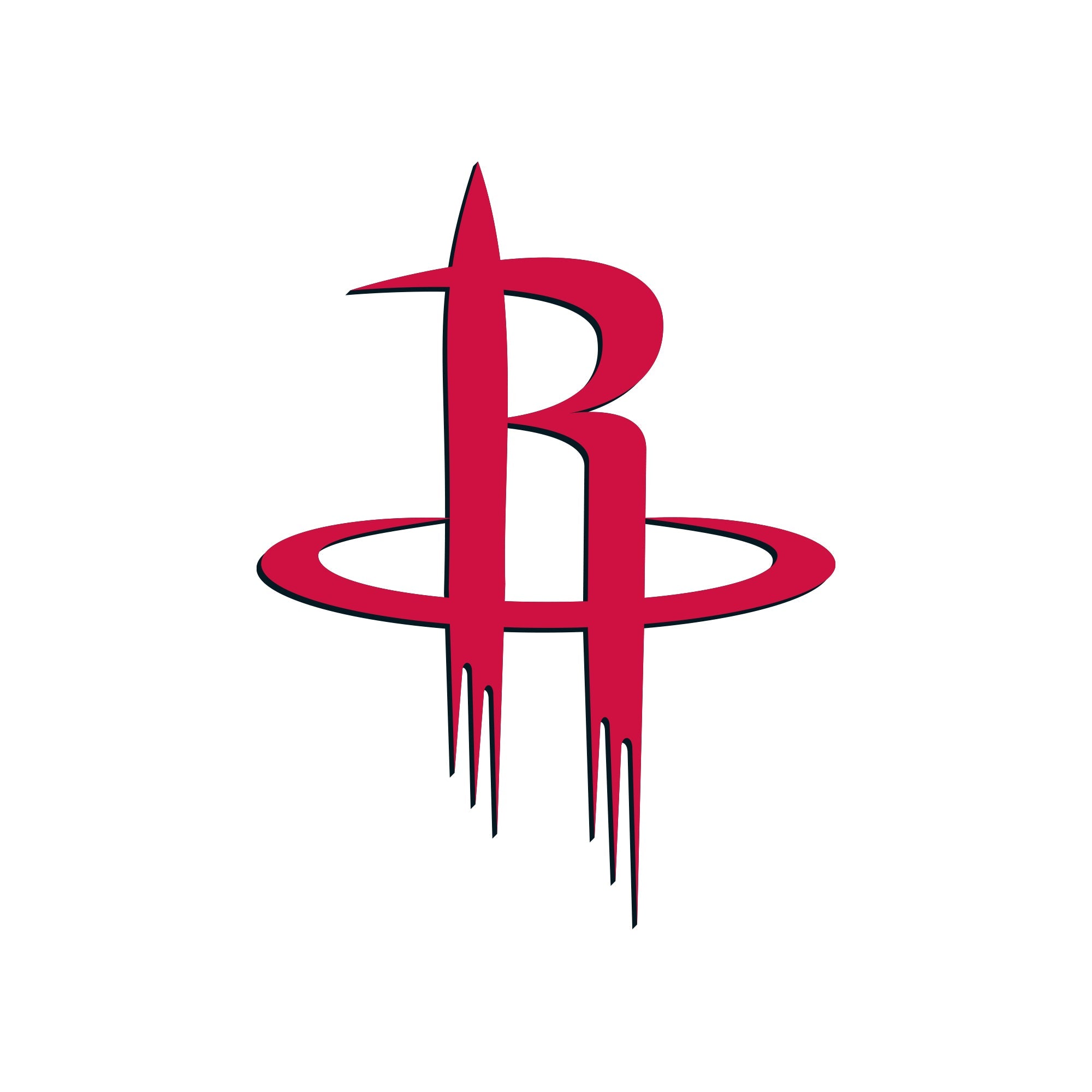 Houston Rockets - 5 Logo Minis (Mixed Sizes) - Official NBA - Reusable Vinyl Decals