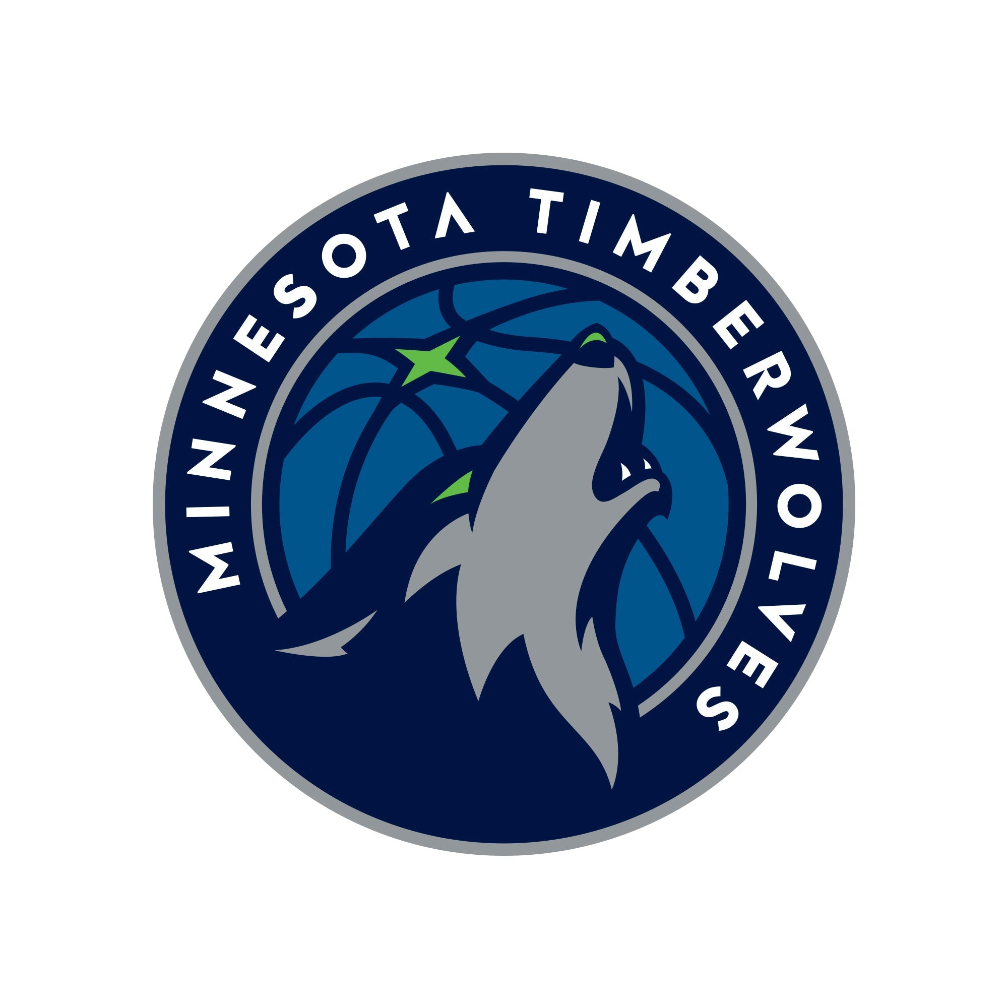 Minnesota Timberwolves - 5 Logo Minis (Mixed Sizes) - Official NBA - Reusable Vinyl Decals