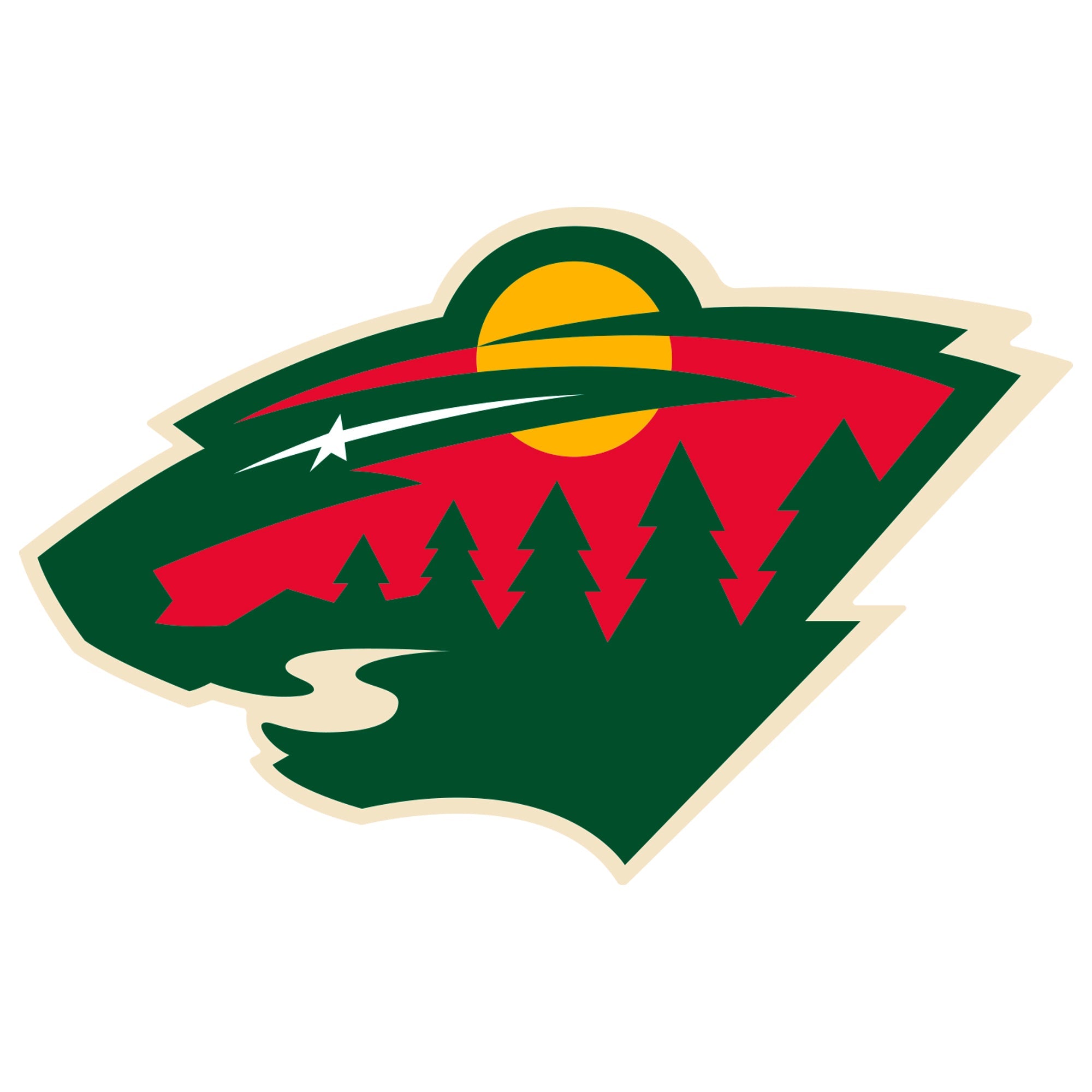Minnesota Wild - 5 Logo Minis (Mixed Sizes) - Official NHL - Reusable Vinyl Decals