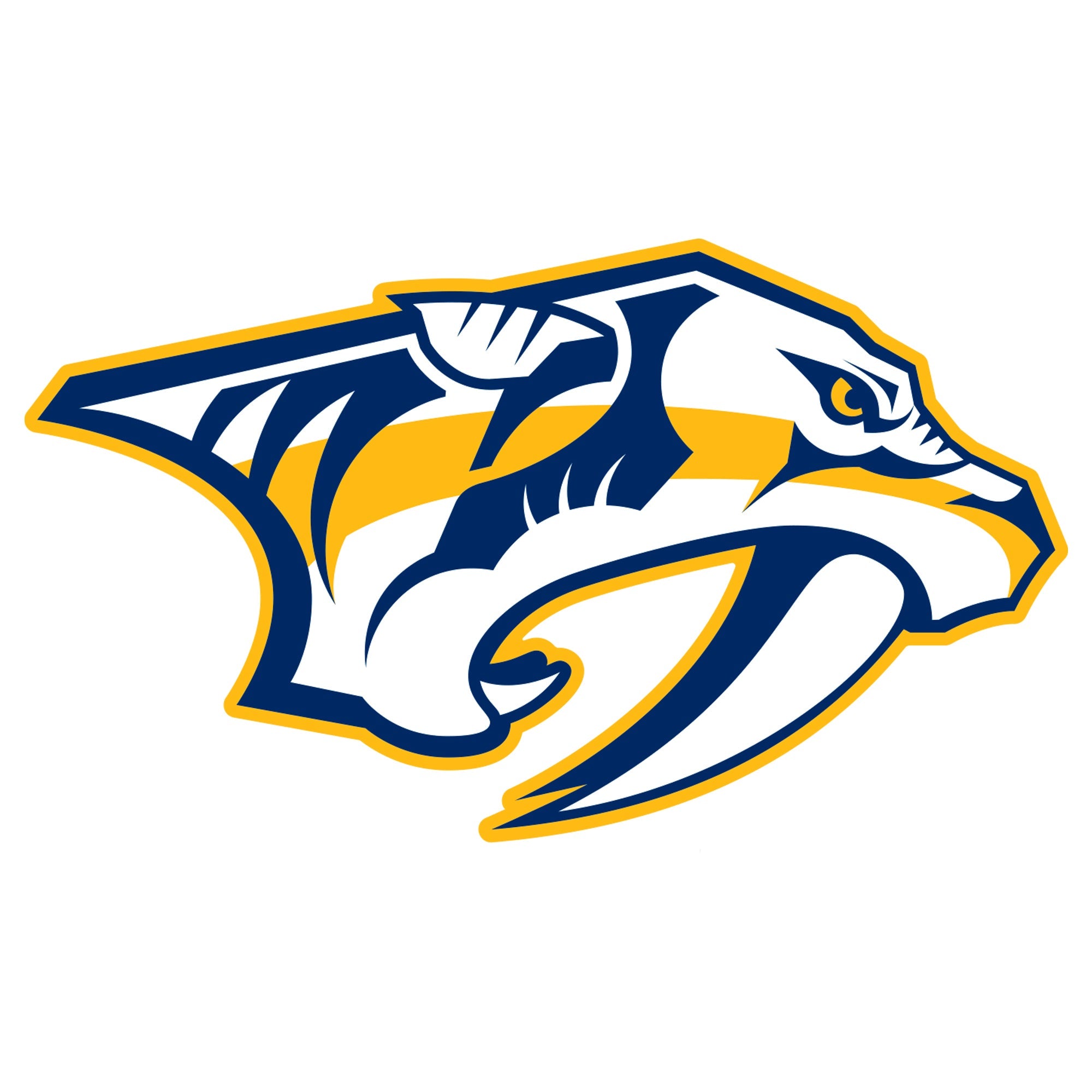 Nashville Predators - 5 Logo Minis (Mixed Sizes) - Official NHL - Reusable Vinyl Decals
