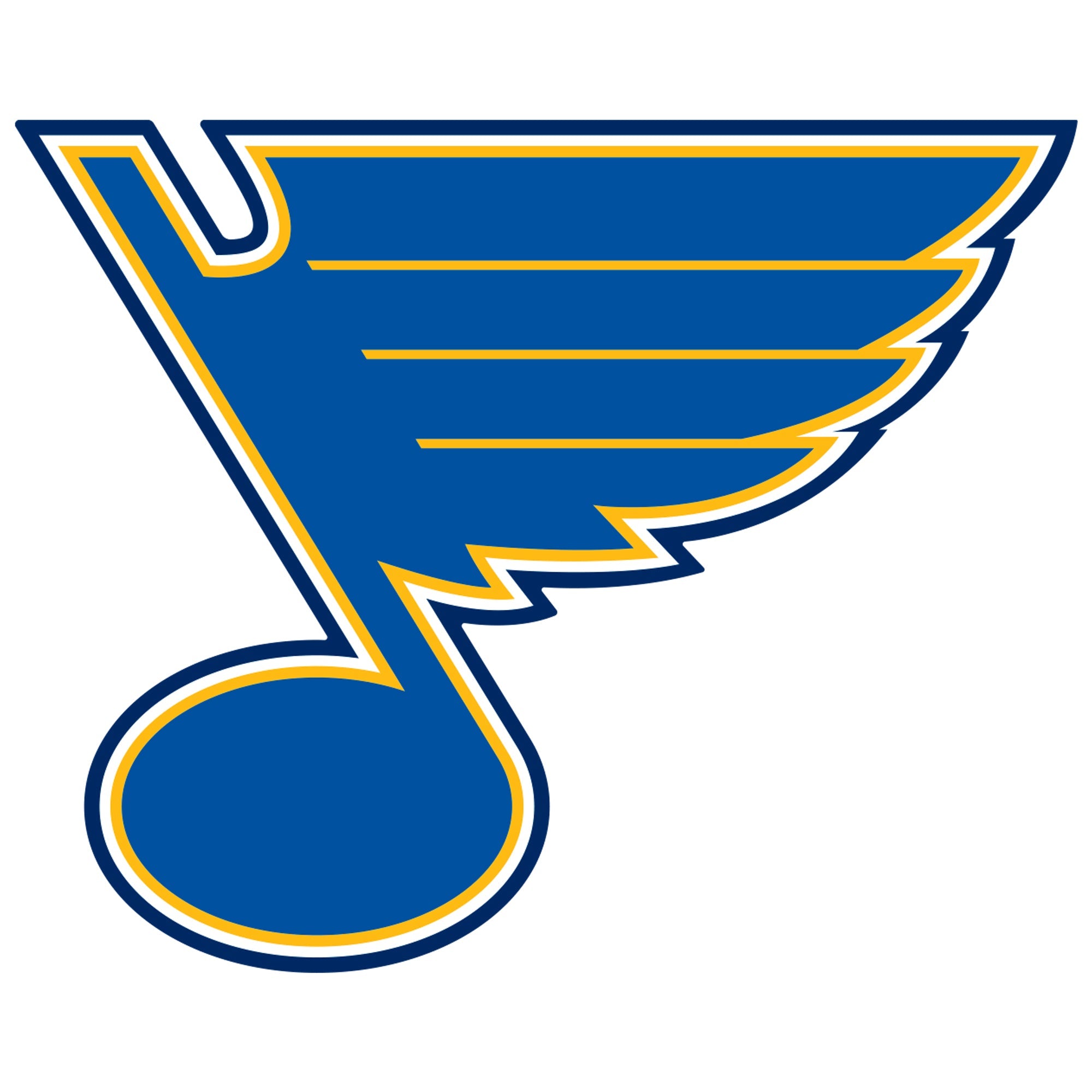 St. Louis Blues - 5 Logo Minis (Mixed Sizes) - Official NHL - Reusable Vinyl Decals