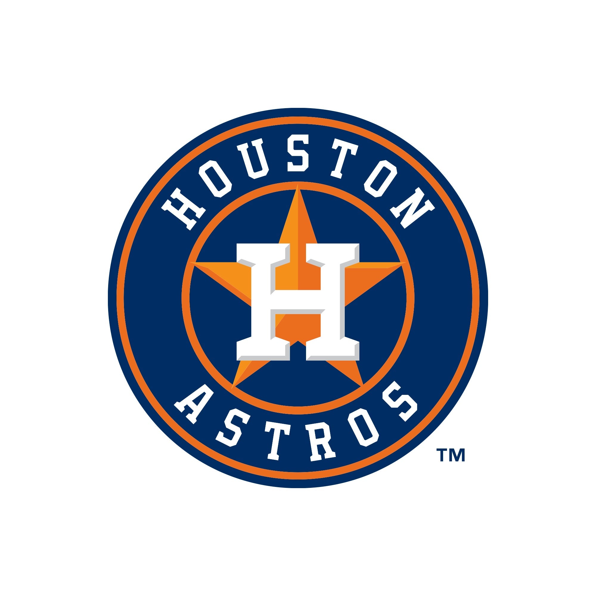 Houston Astros - 5 Logo Minis (Mixed Sizes) - Official MLB - Reusable Vinyl Decals
