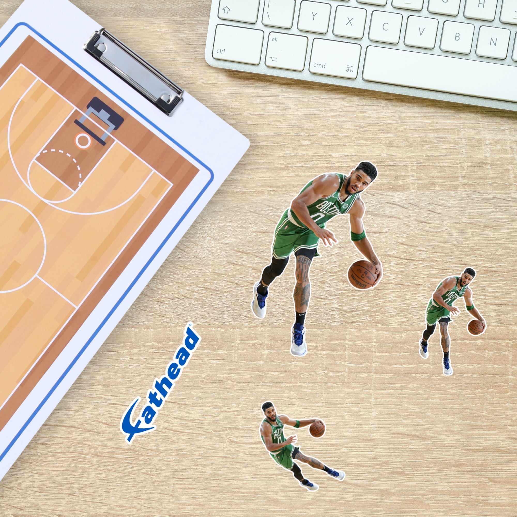 Jayson Tatum - 5 Minis (Mixed Sizes) - Official NBA - Boston Celtics - Reusable Vinyl Decals