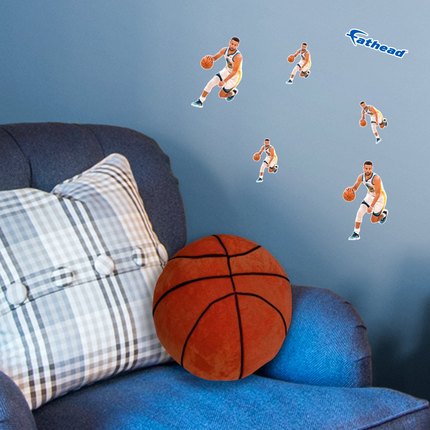 Stephen Curry - 5 Minis (Mixed Sizes) - Official NBA - Golden State Warriors - Reusable Vinyl Decals