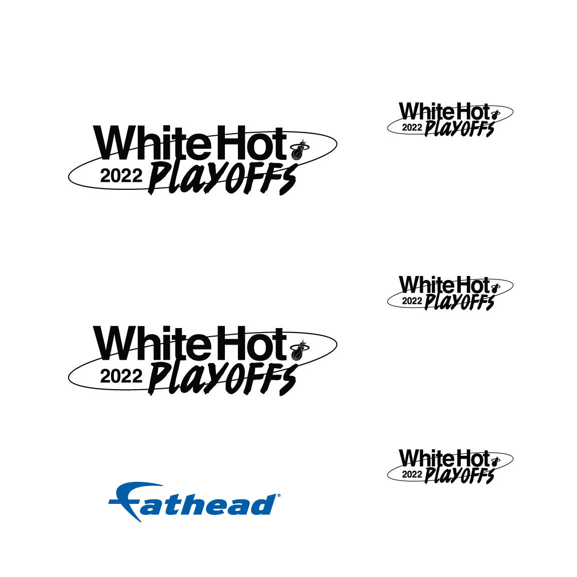 Miami Heat - 5 Logo Minis (Mixed Sizes) - Official NBA - Reusable Vinyl Decals #2
