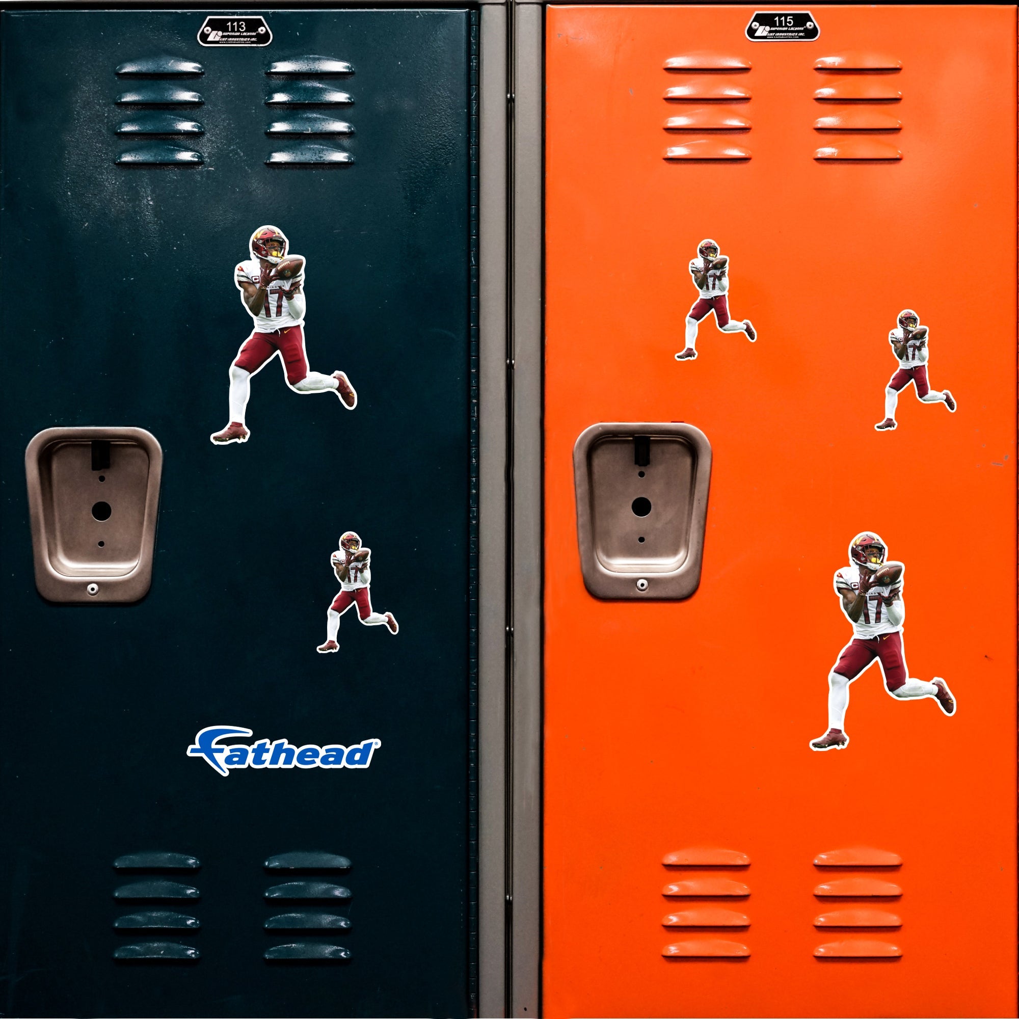 Terry McLaurin - 5 Minis (Mixed Sizes) - Official NFL - Washington Commanders - Reusable Vinyl Decals