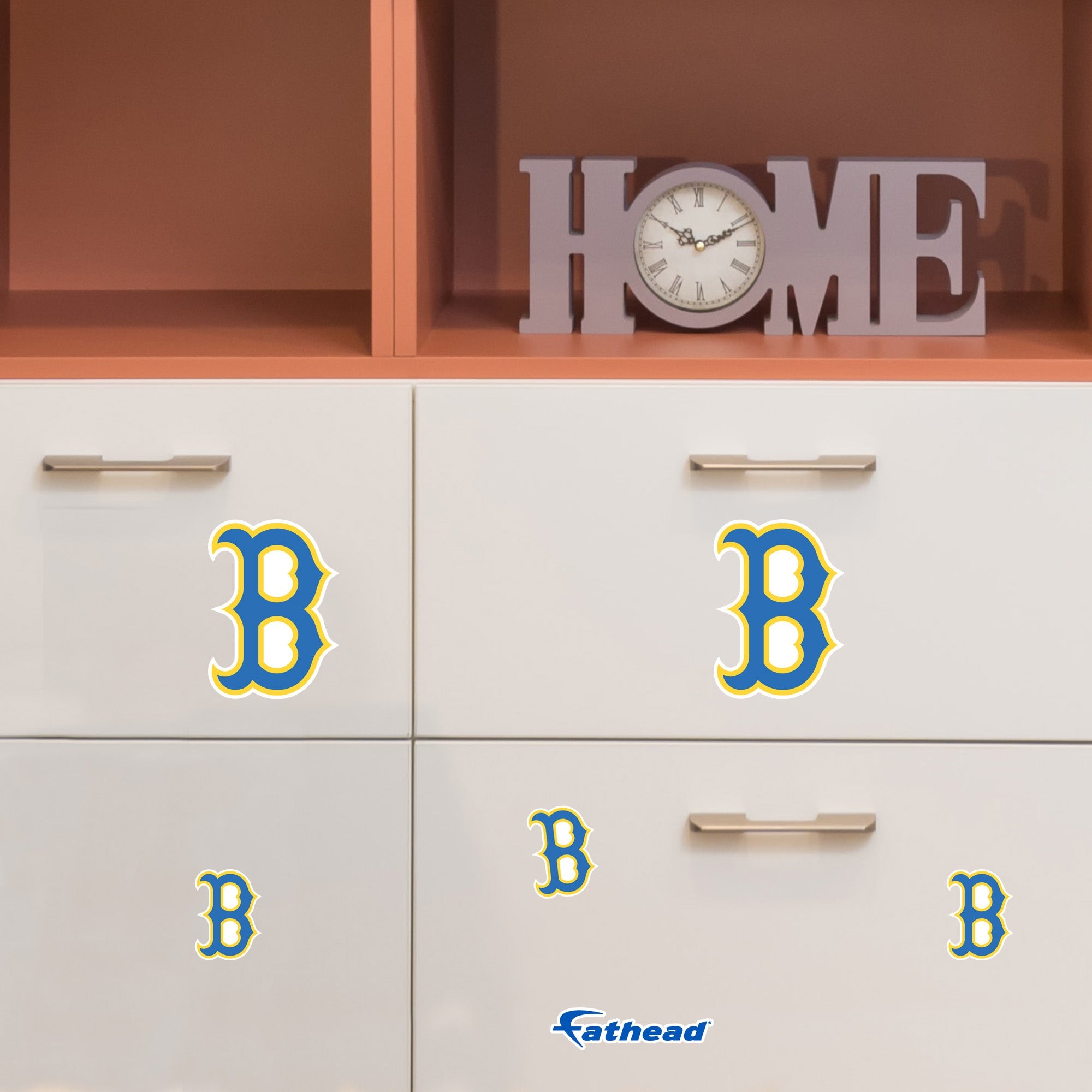 Boston Red Sox - 5 Logo Minis (Mixed Sizes) - Official MLB - Reusable Vinyl Decals #1