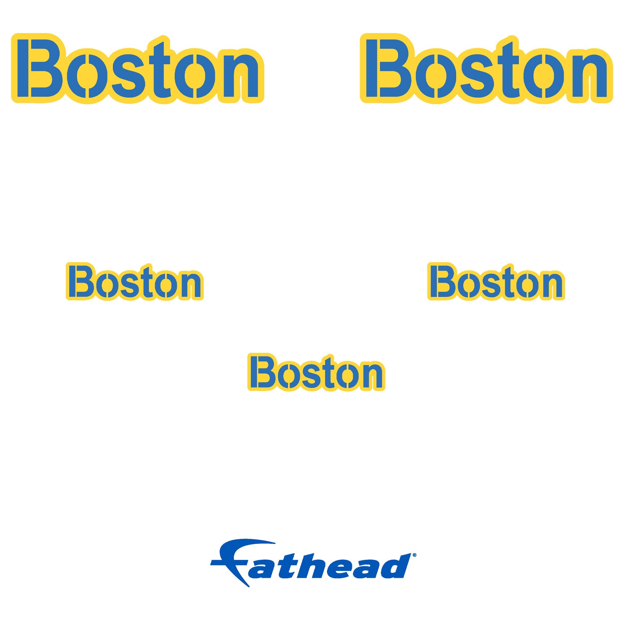 Boston Red Sox - 5 Logo Minis (Mixed Sizes) - Official MLB - Reusable Vinyl Decals #2