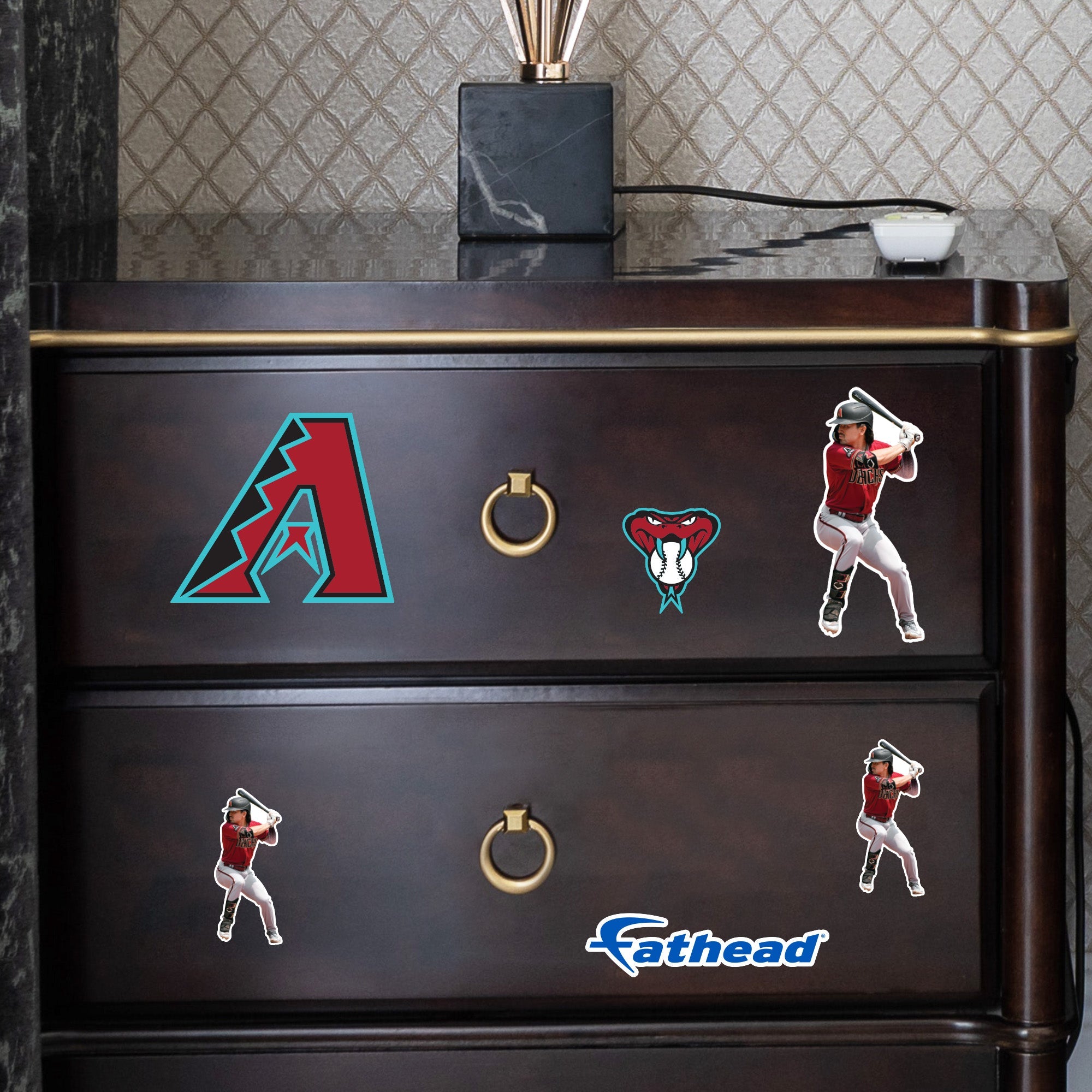 Corbin Carroll - 5 Minis (Mixed Sizes) - Official MLB - Arizona Diamondbacks - Reusable Vinyl Decals