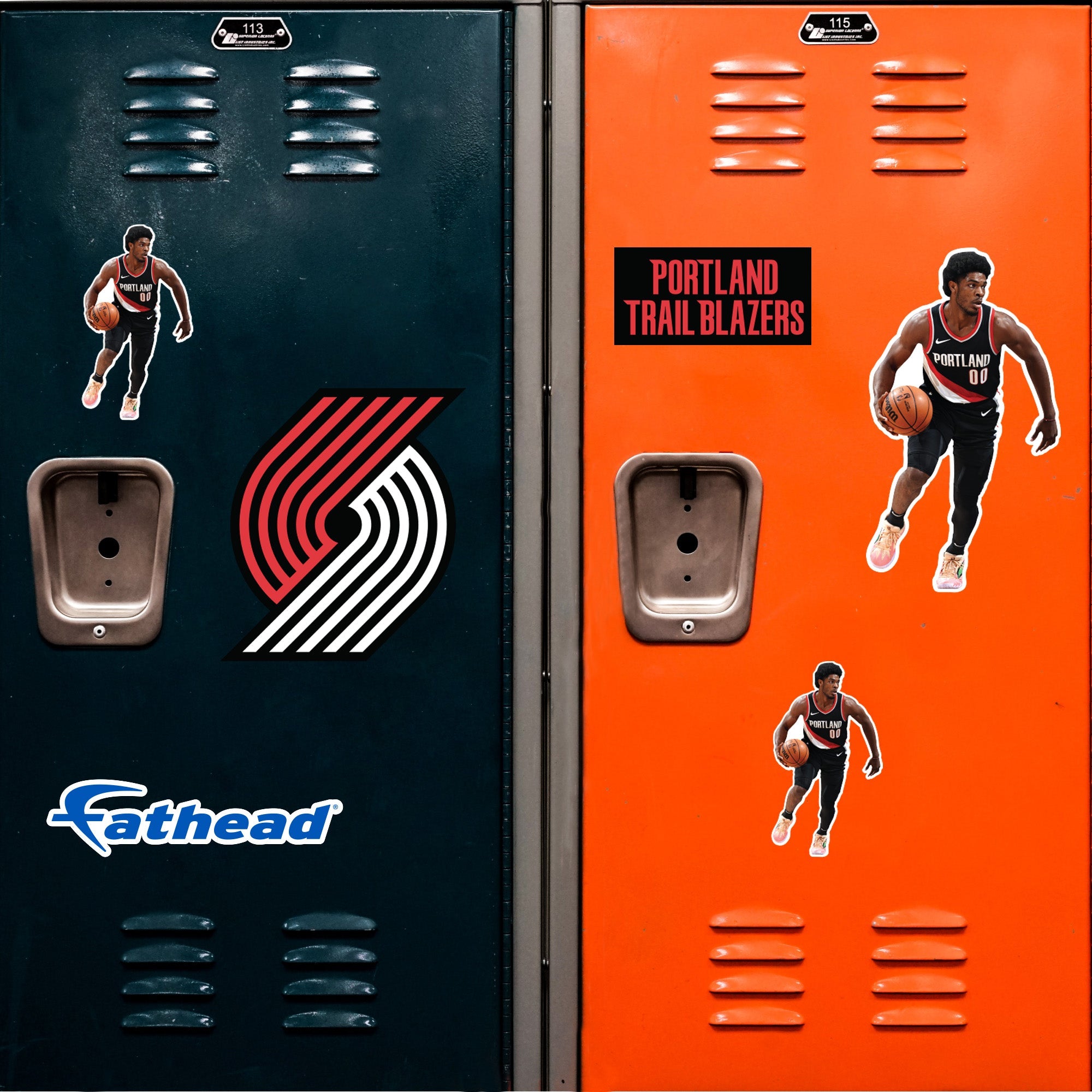 Scoot Henderson - 5 Minis (Mixed Sizes) - Official NBA - Portland Trail Blazers - Reusable Vinyl Decals