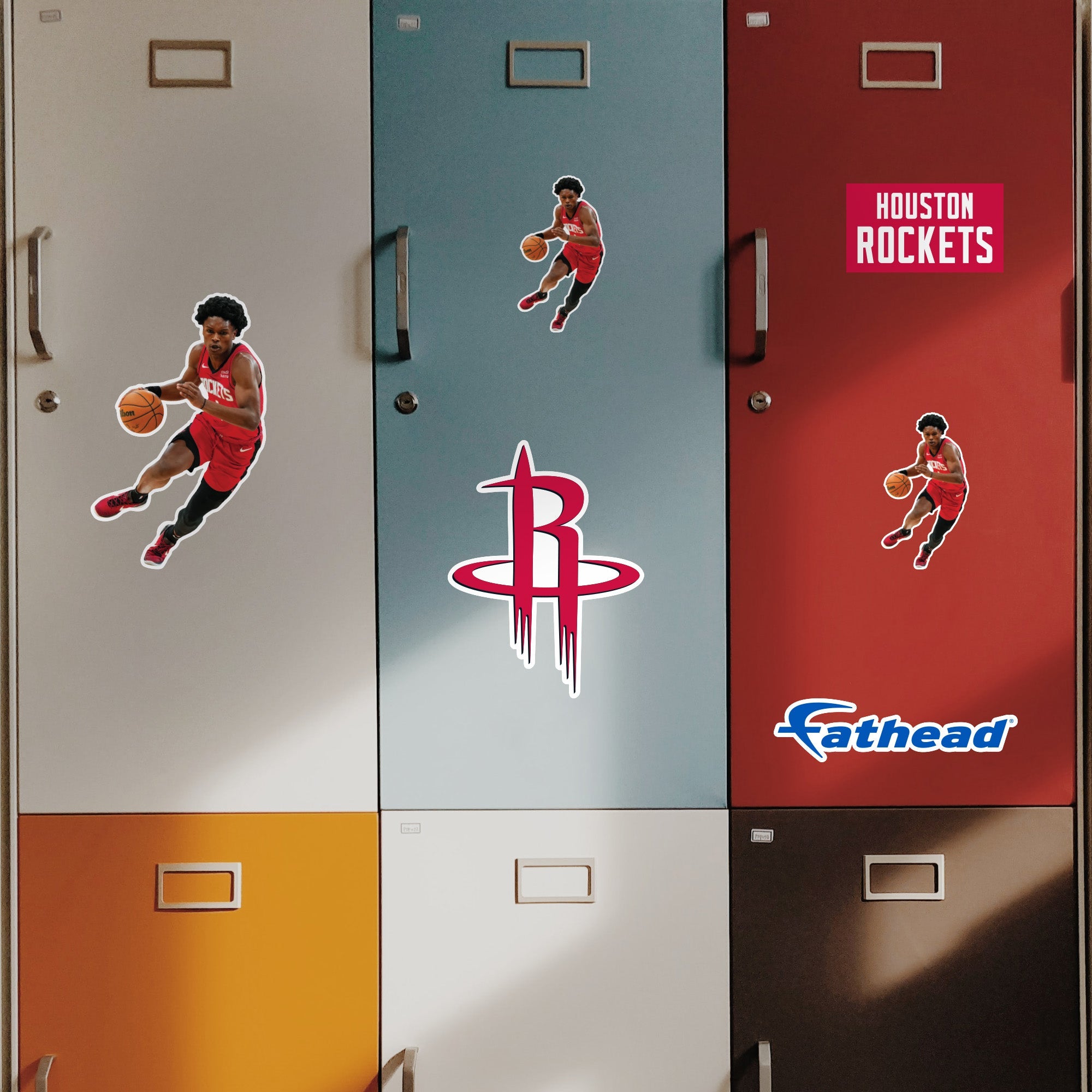 Amen Thompson - 5 Minis (Mixed Sizes) - Official NBA - Houston Rockets - Reusable Vinyl Decals