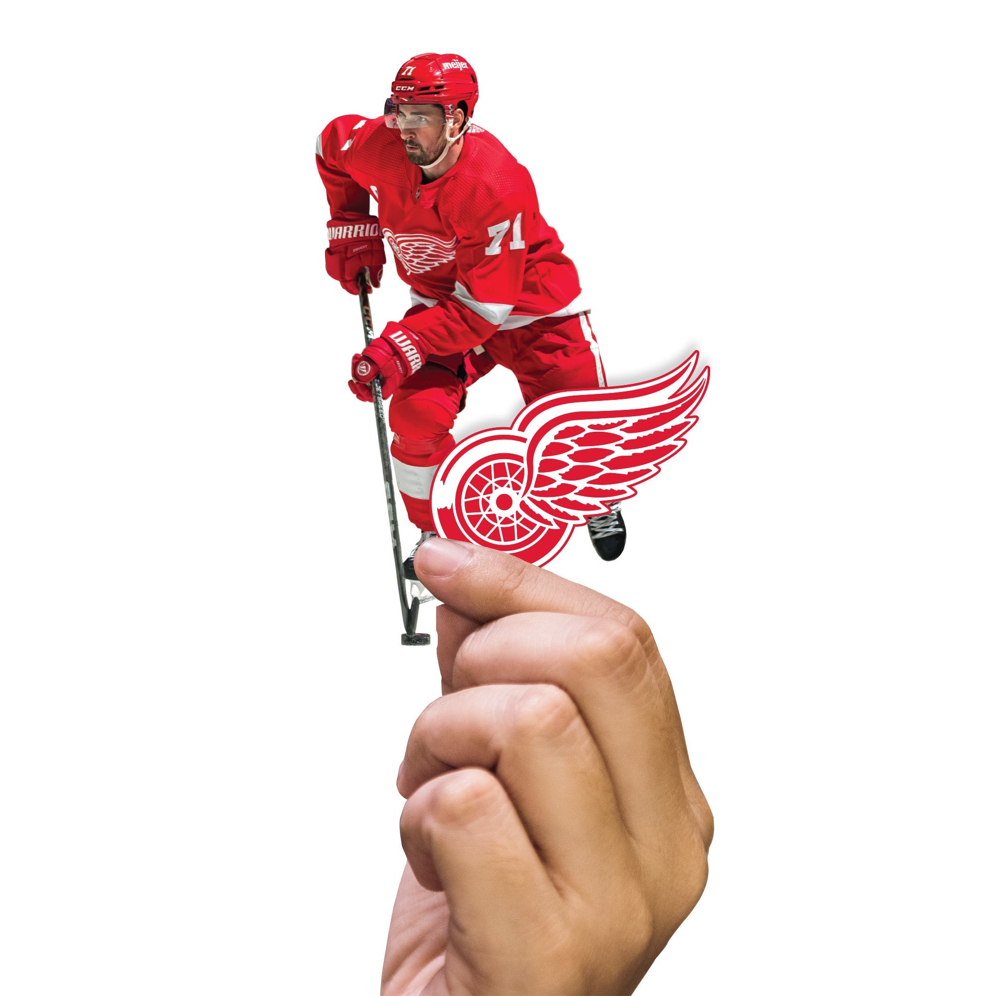 Dylan Larkin - 5 Minis (Mixed Sizes) - Official NHL - Detroit Red Wings - Reusable Vinyl Decals
