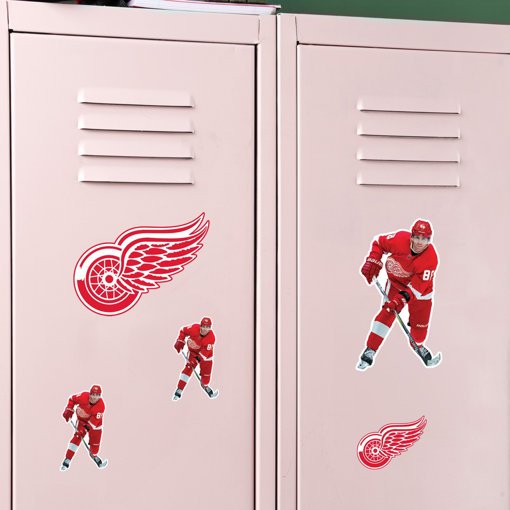 Patrick Kane - 5 Minis (Mixed Sizes) - Official NHL - Detroit Red Wings - Reusable Vinyl Decals