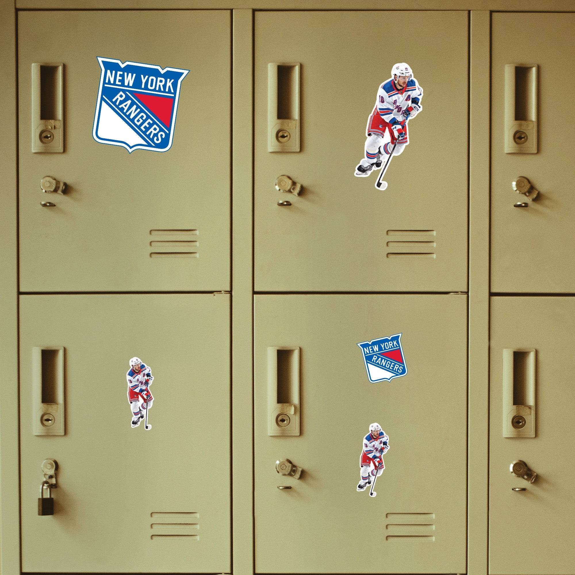 Artemi Panarin - 5 Minis (Mixed Sizes) - Official NHL - New York Rangers - Reusable Vinyl Decals