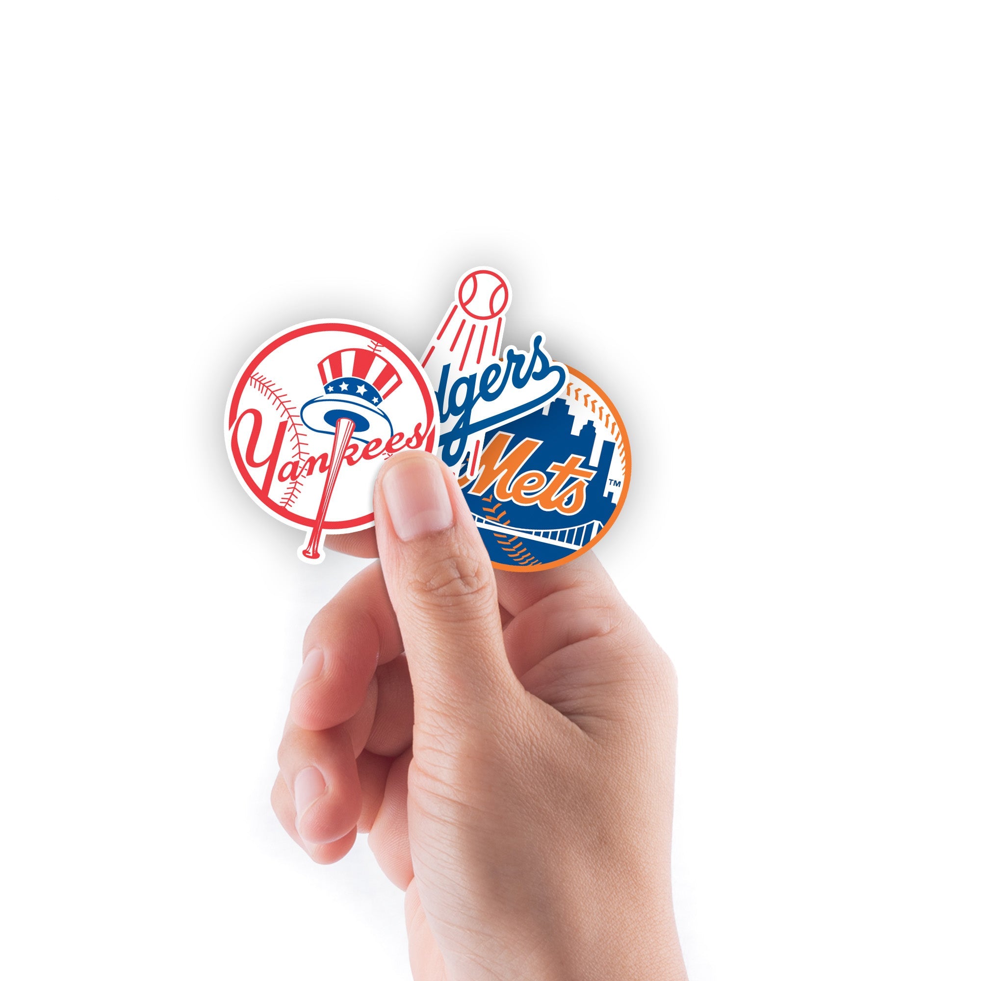 MLB Team Logos - Minis Collection (Mixed Sizes) - Official MLB - Reusable Vinyl Decals
