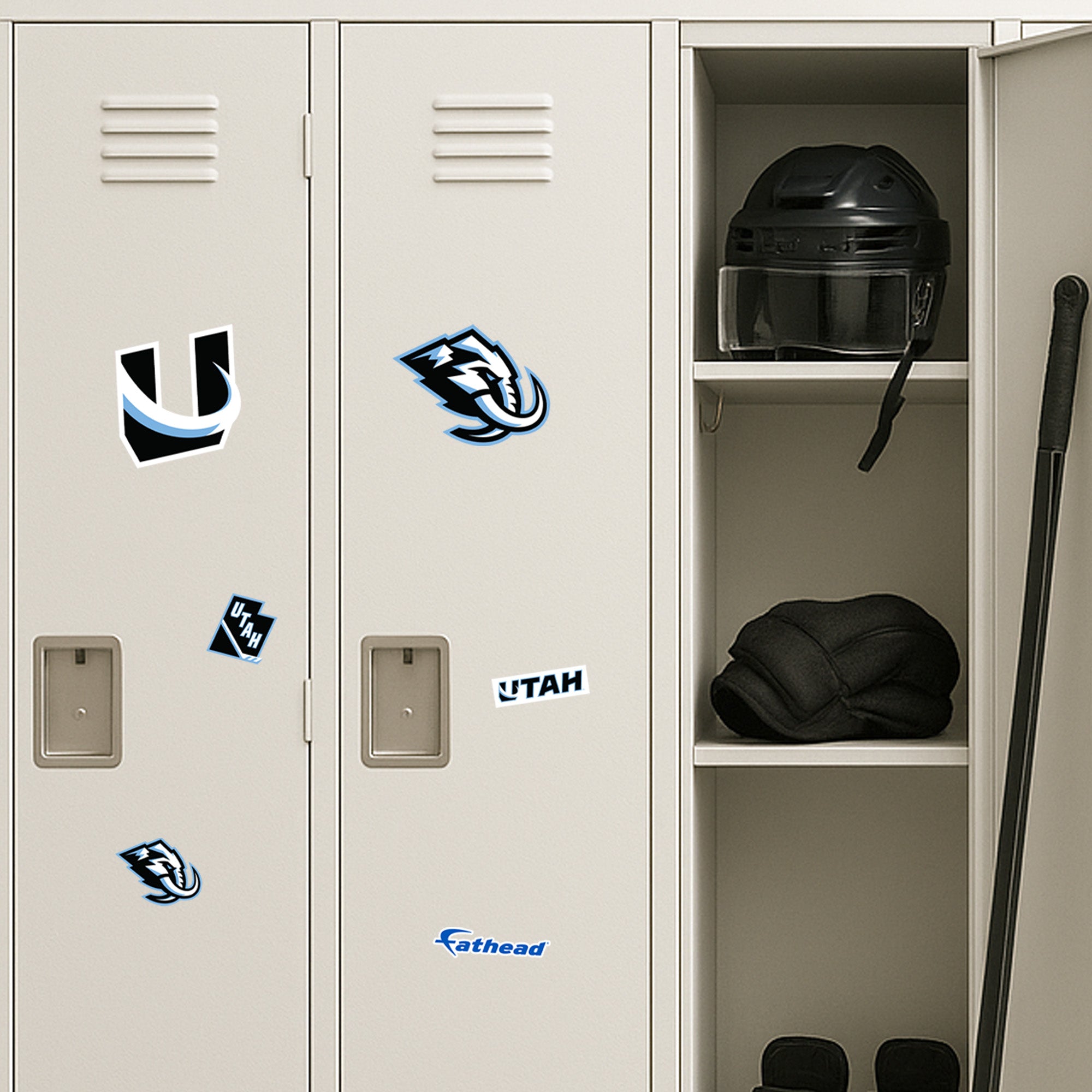 Utah Mammoth - 5 Minis (Mixed Sizes) - Official NHL - Reusable Vinyl Decals