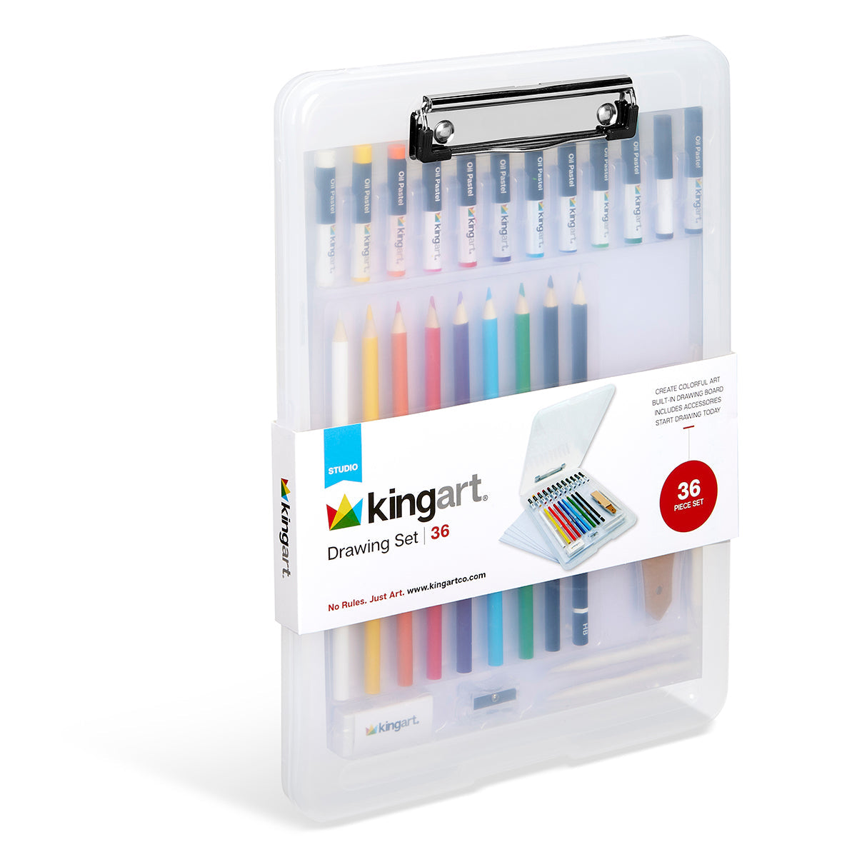 Drawing Set with Drawing Board Case, 36 pc