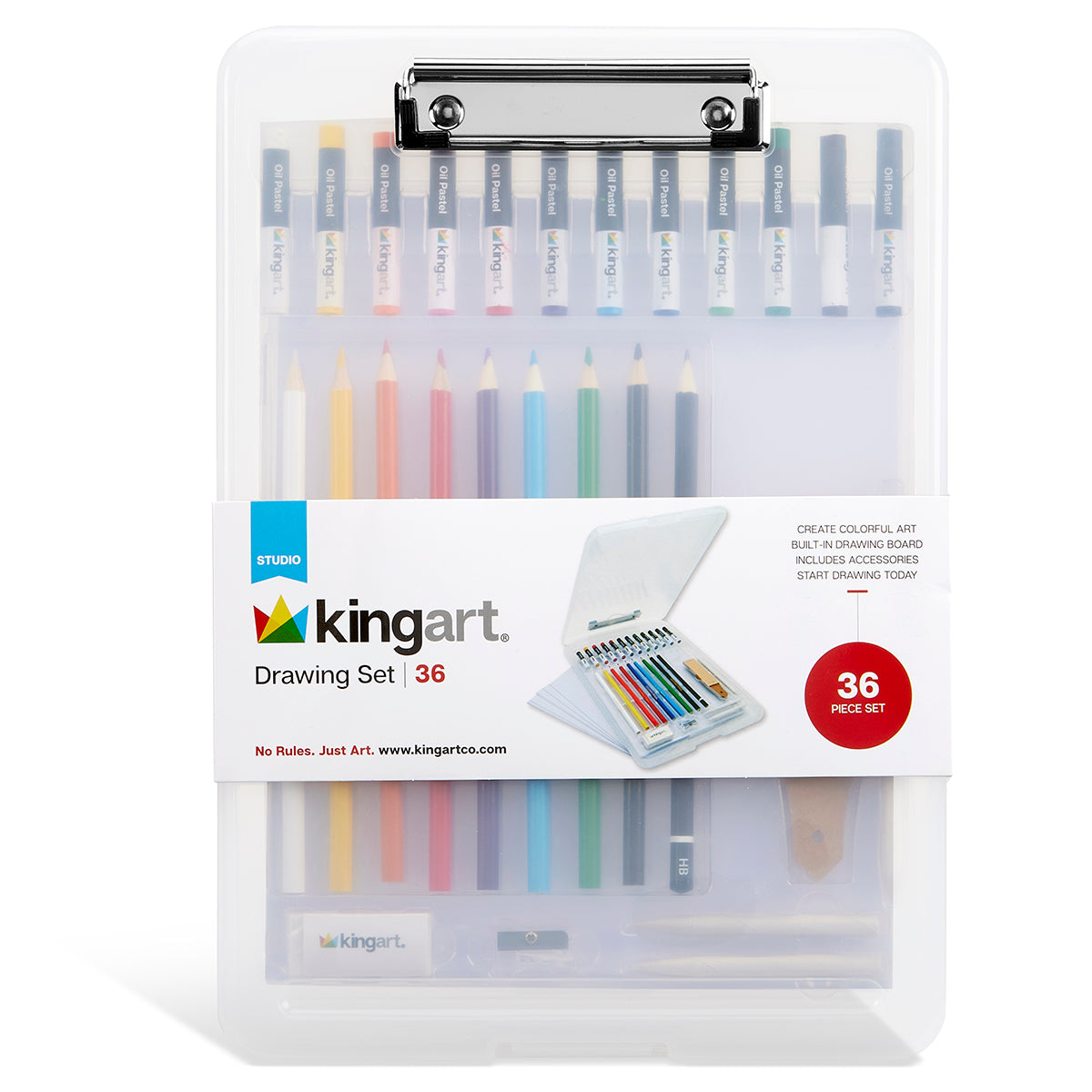 Drawing Set with Drawing Board Case, 36 pc