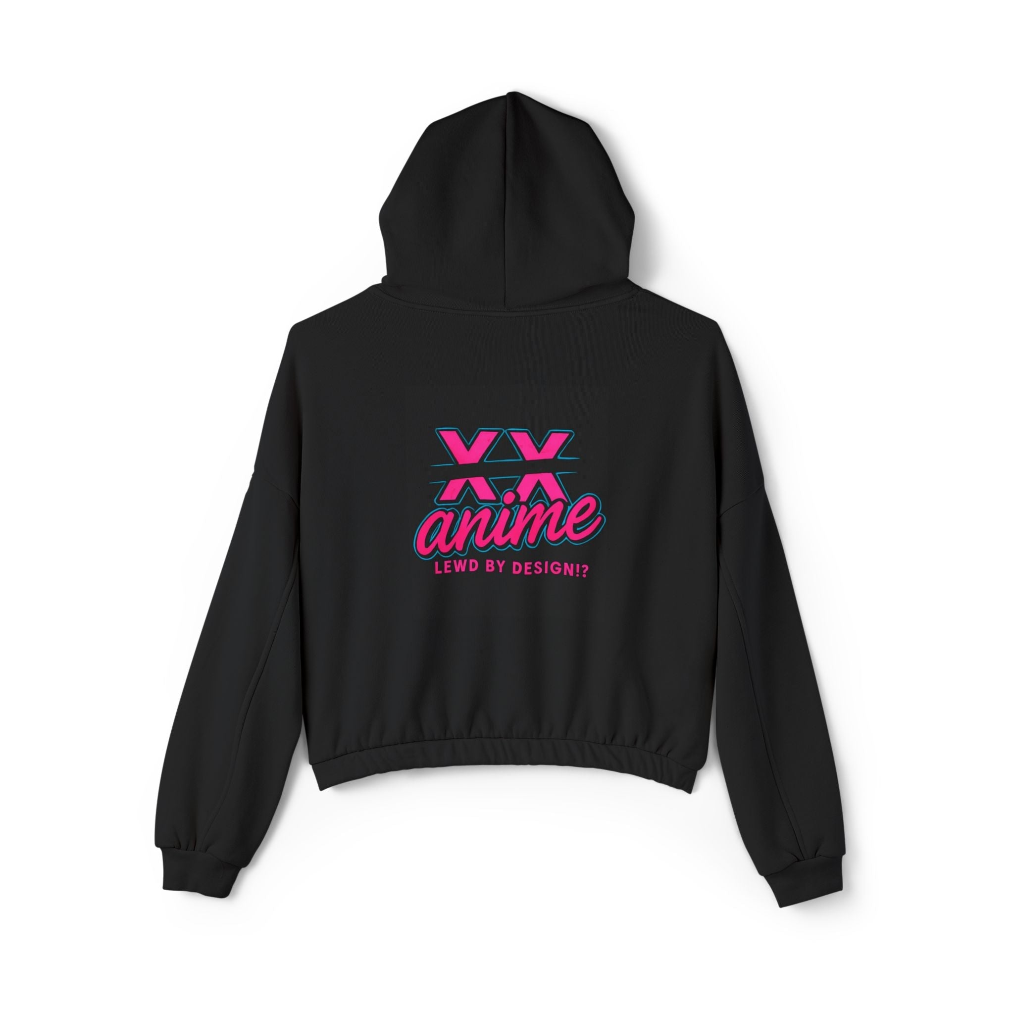 Anime-Inspired Women's Cinched Bottom Hoodie - Cozy, Edgy Fashion, Perfect for Anime Lovers, Casual Wear, Gift for Her, Streetwear