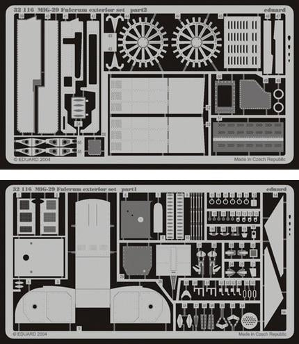 Eduard 32116 1/32 Aircraft- Mig29 Fulcrum Exterior for RVL