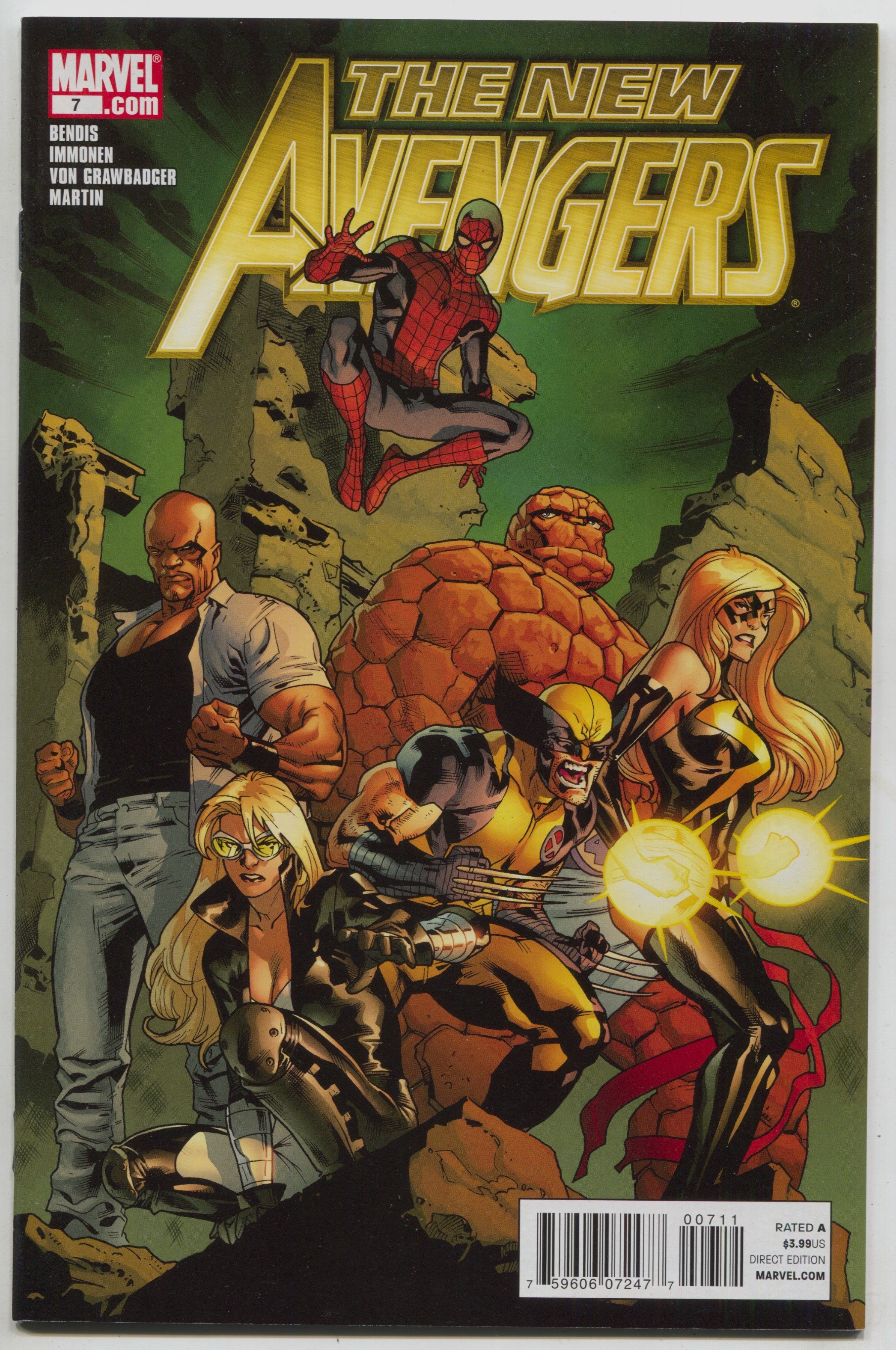 New Avengers 7 A 2nd Series Marvel 2011 NM STUART IMMONEN