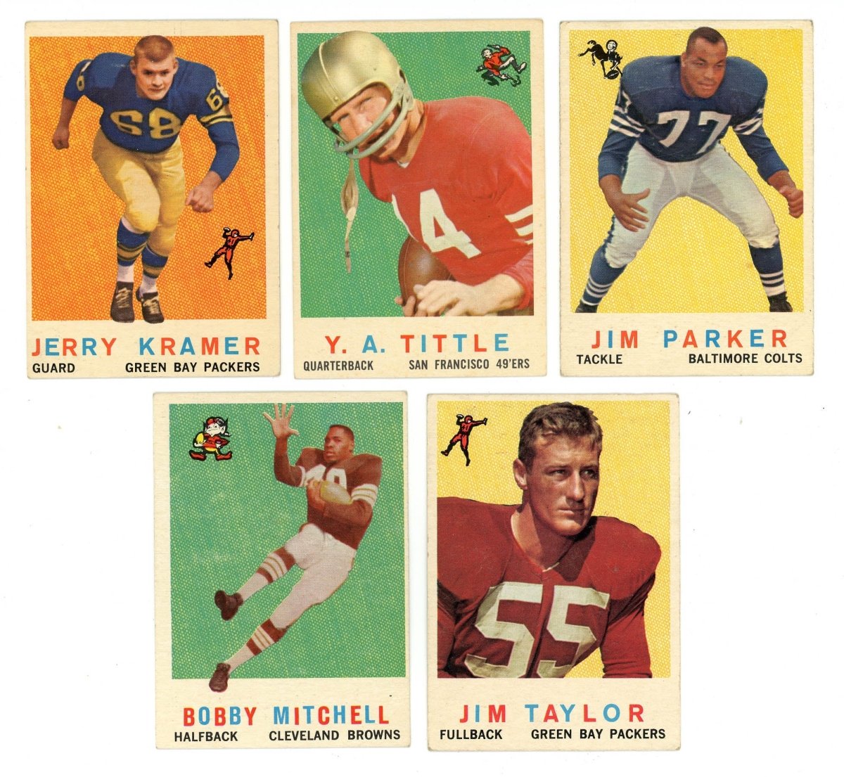 1959 TOPPS FOOTBALL COMPLETE SET BREAK - 6 CARDS PER BOX! A HOFER IN EVERY BOX!
