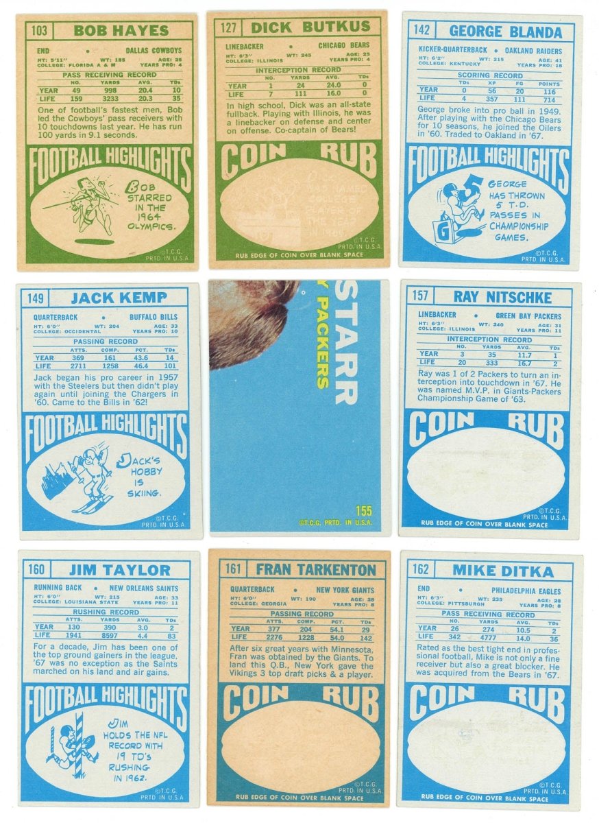 1968 TOPPS FOOTBALL COMPLETE SET BREAK - 6 CARDS PER BOX! 1 HOFER IN EVERY BOX!