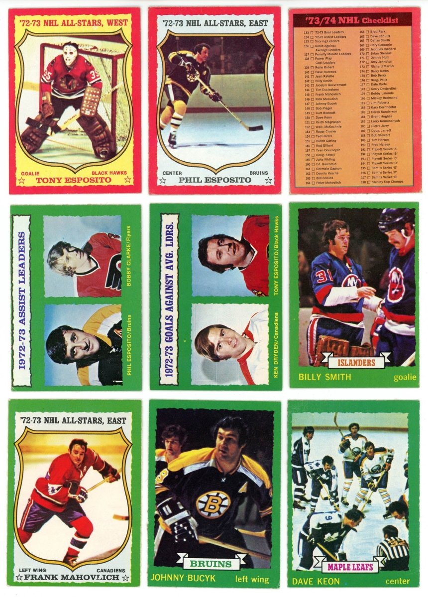 1973-74 O-PEE-CHEE HOCKEY COMPLETE SET BREAK - 14 CARDS PER BOX! 2 HOFERS PER BOX!