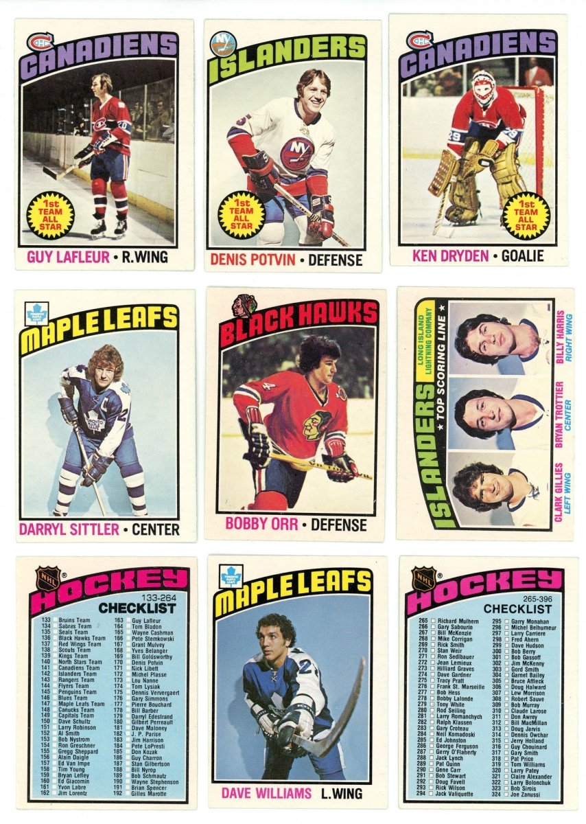 1976-77 O-PEE-CHEE HOCKEY COMPLETE SET BREAK - 15 CARDS PER BOX! 2 HOFERS PER BOX!