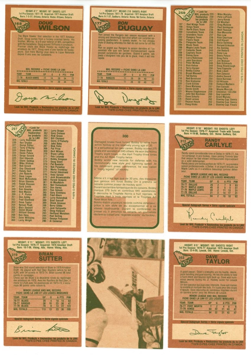 1978-79 O-PEE-CHEE HOCKEY COMPLETE SET BREAK - 15 CARDS PER BOX! 2 HOFERS PER BOX!